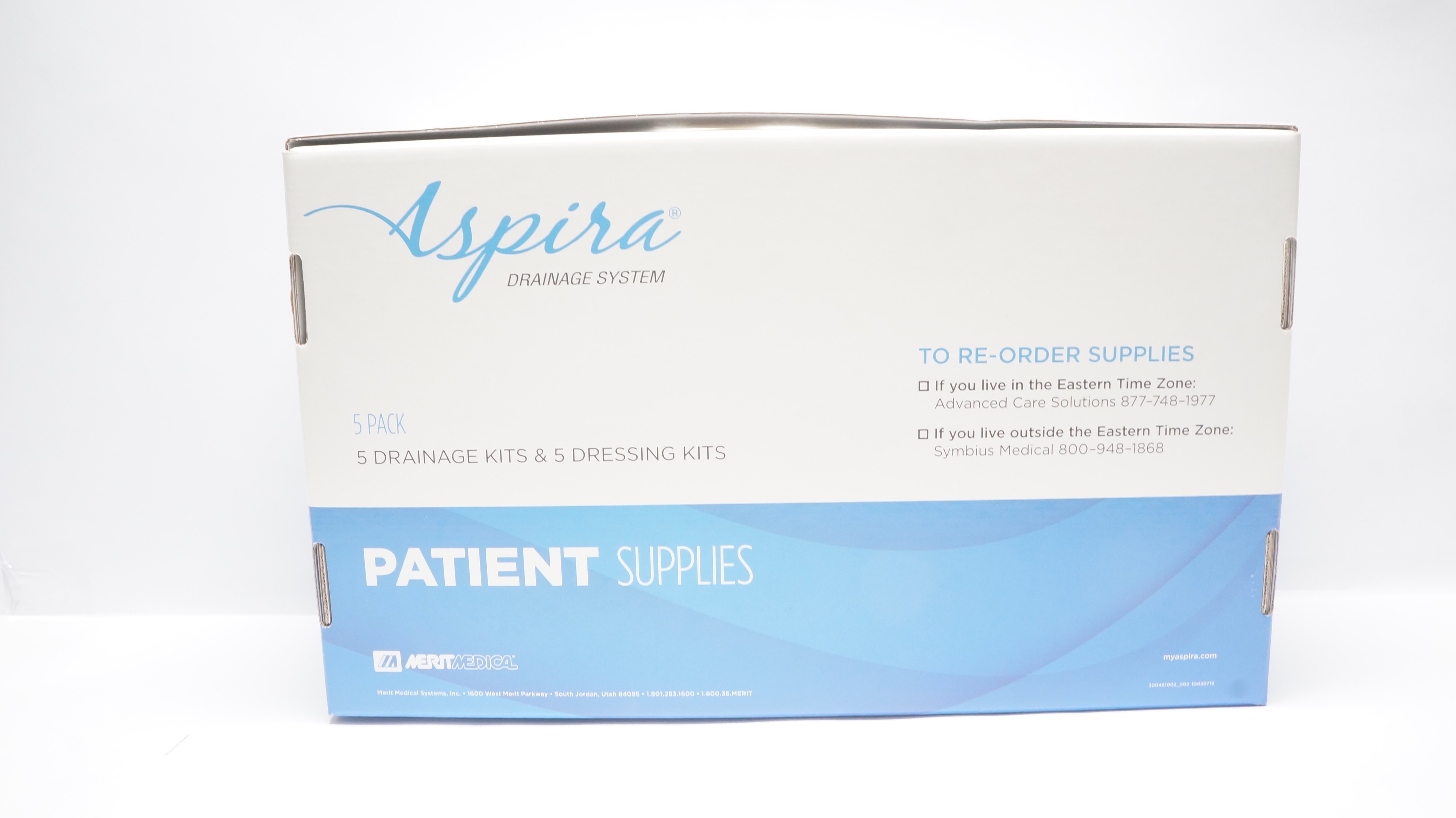 Merit Medical 4992507 Aspira Pleural Drainage Comlete Kit 1L (x) - Box of 5