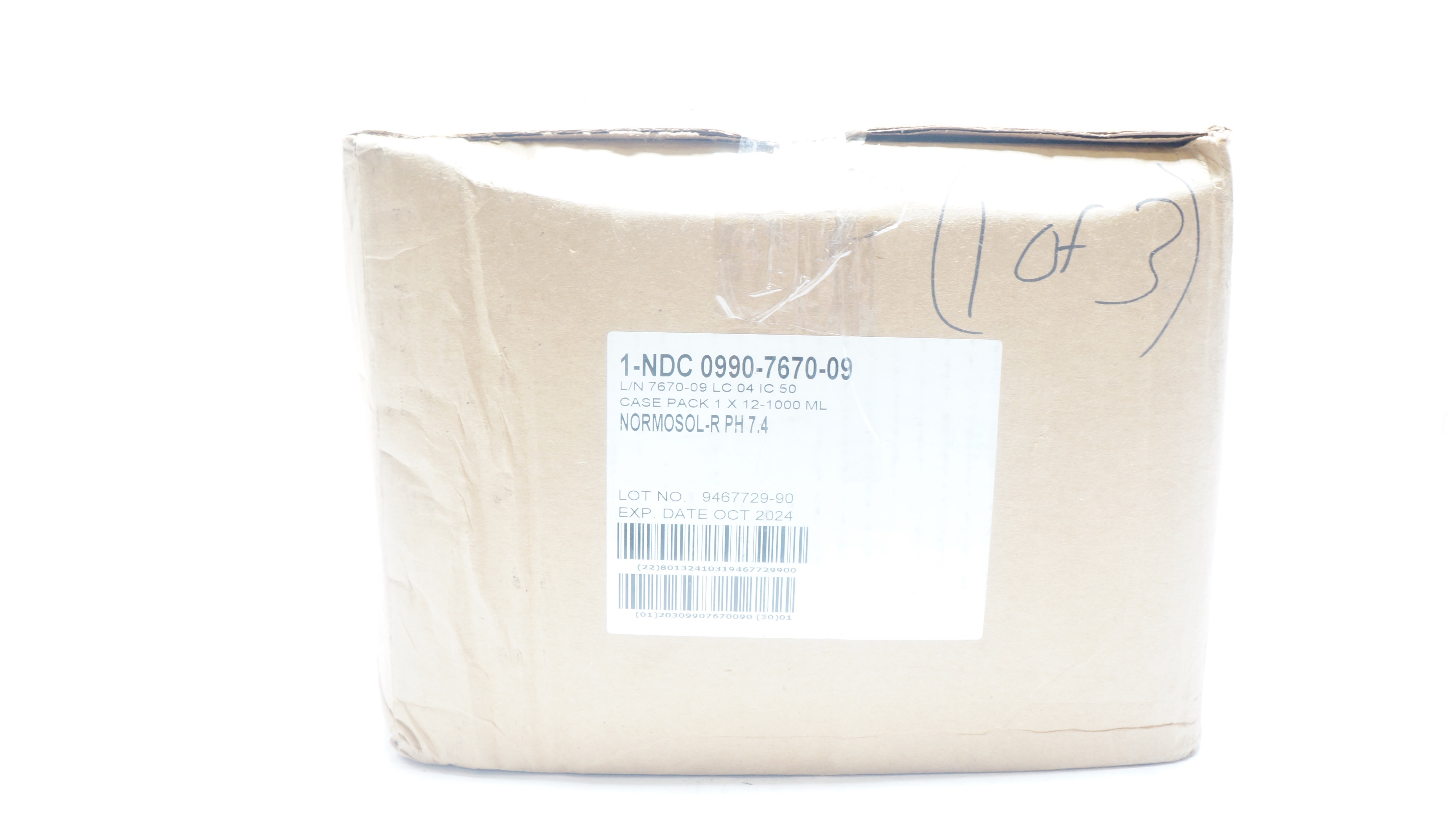 Icu Medical 1-NDC 0990-7670-09 Normosol-R PH 7.4 1000mL - Case of 10