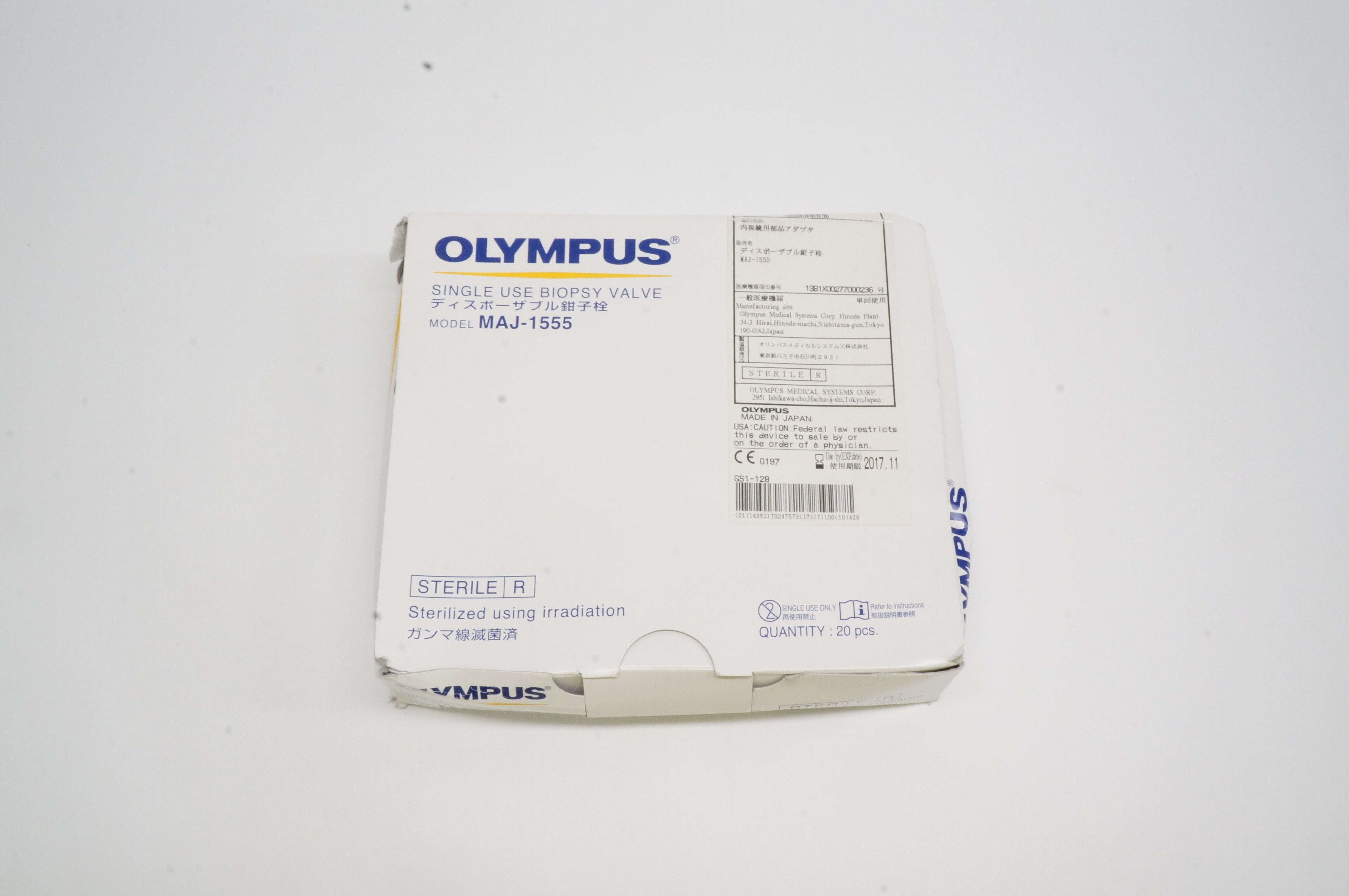 Olympus Medical MAJ-1555 Single Use Biopsy Valve (x) - Box of 20