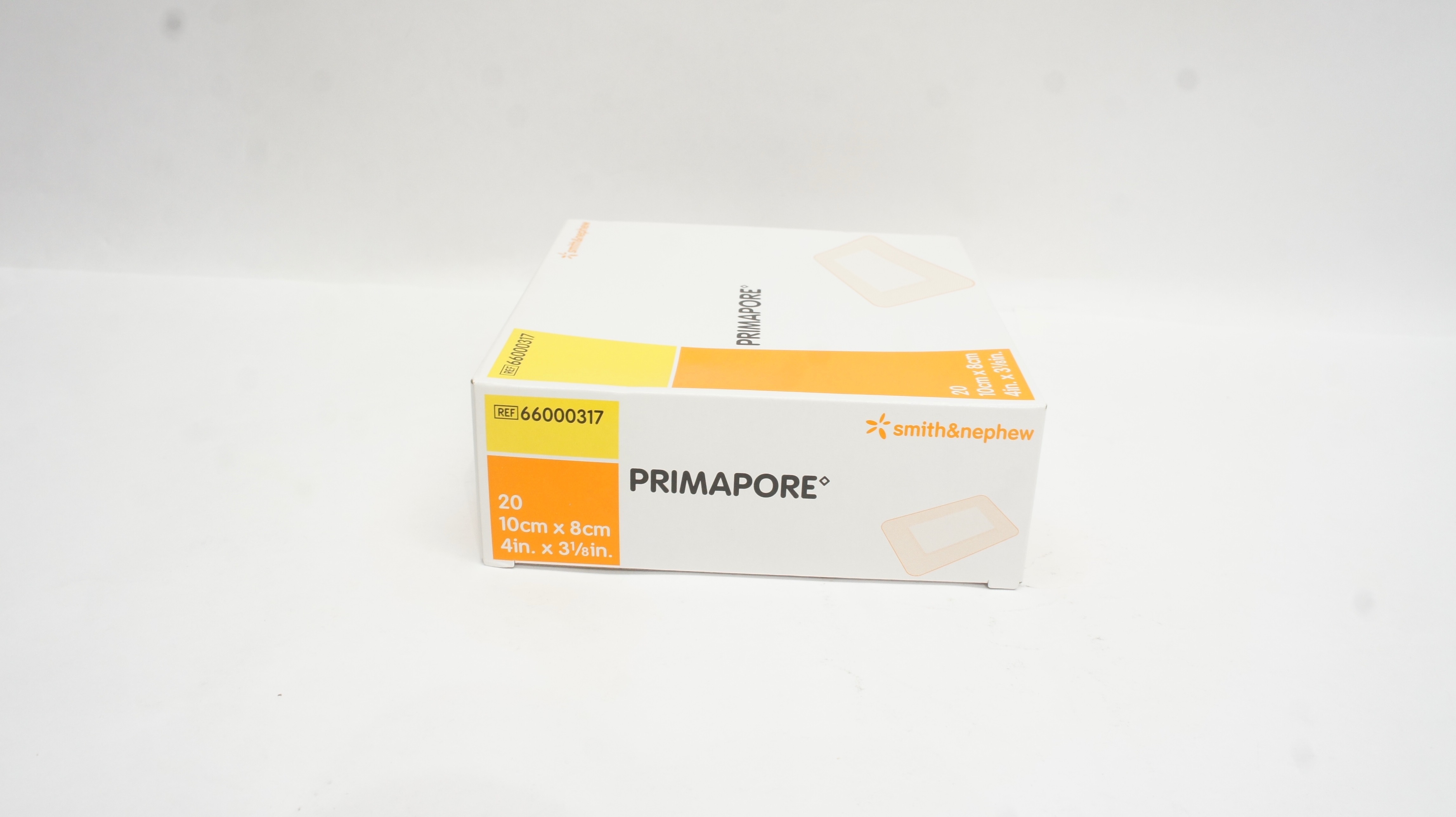 Smith&Nephew 66000317 Primapore Adhesive Wound Dressing 4 x 3-1/8inch - Box of 20