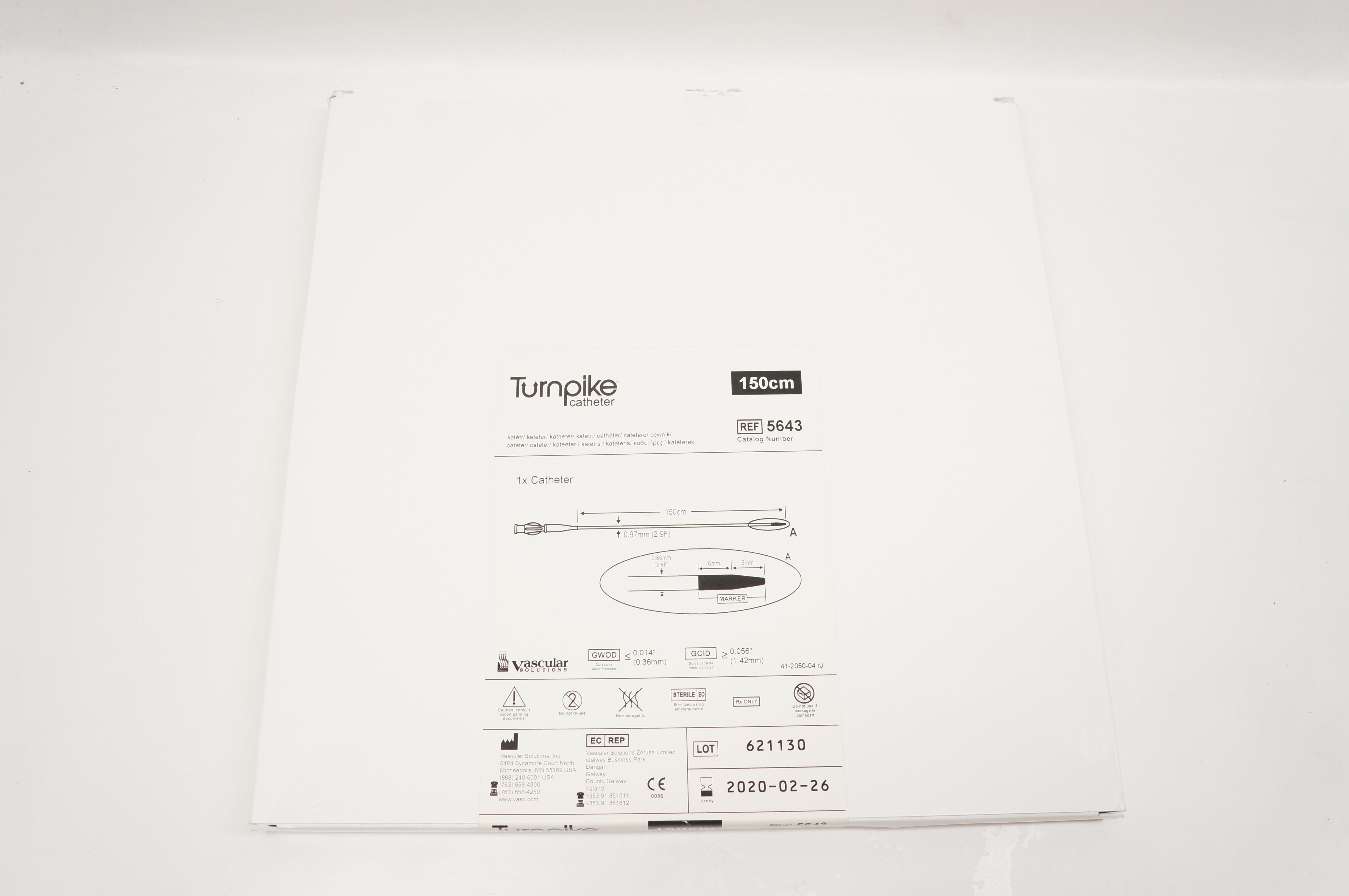 Vascular 5643 Turnpike Cath. 150cm (x)