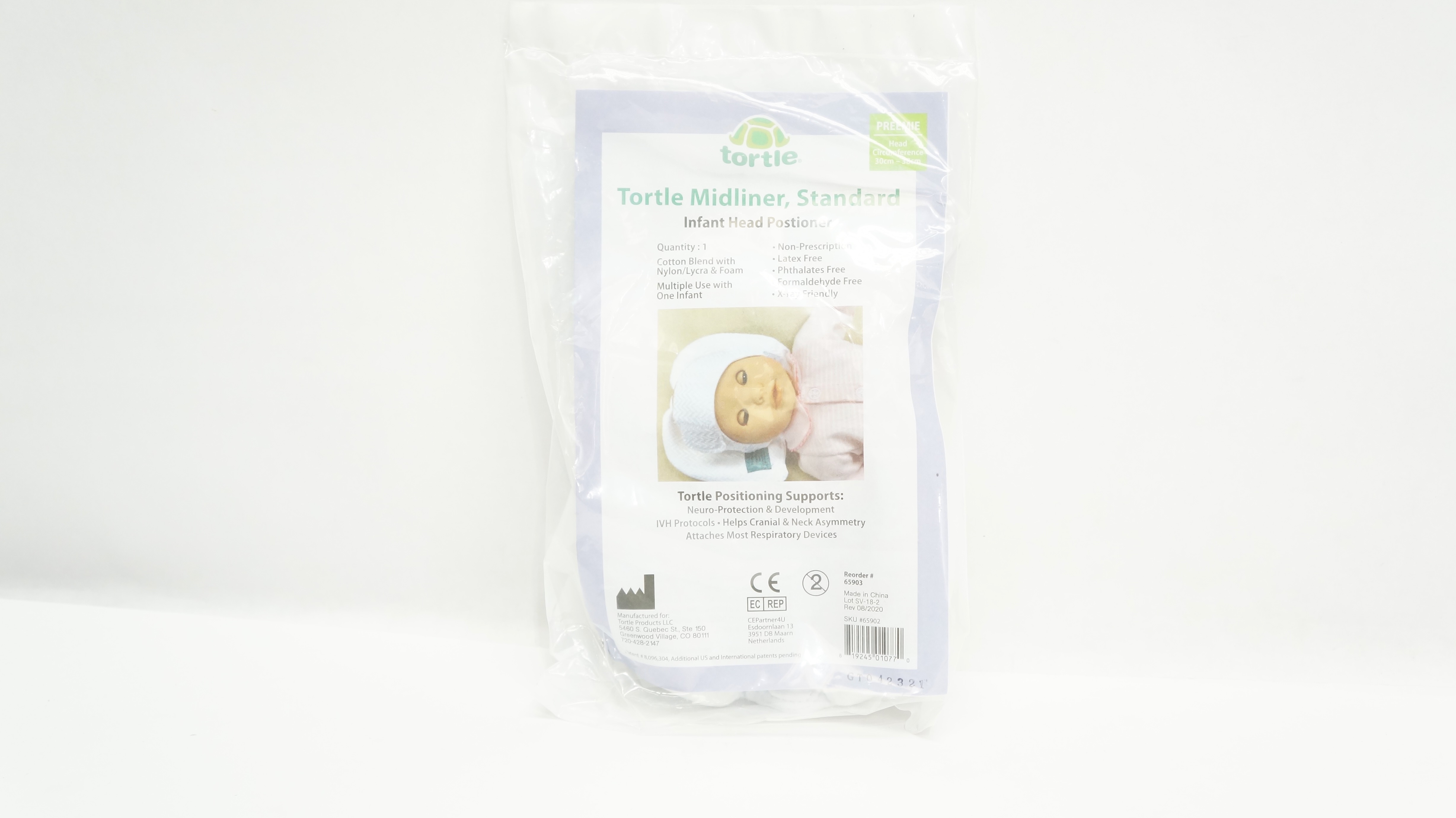 Tortle Products 65903 Tortle Midliner, Standard, Head Circumference 30-38cm