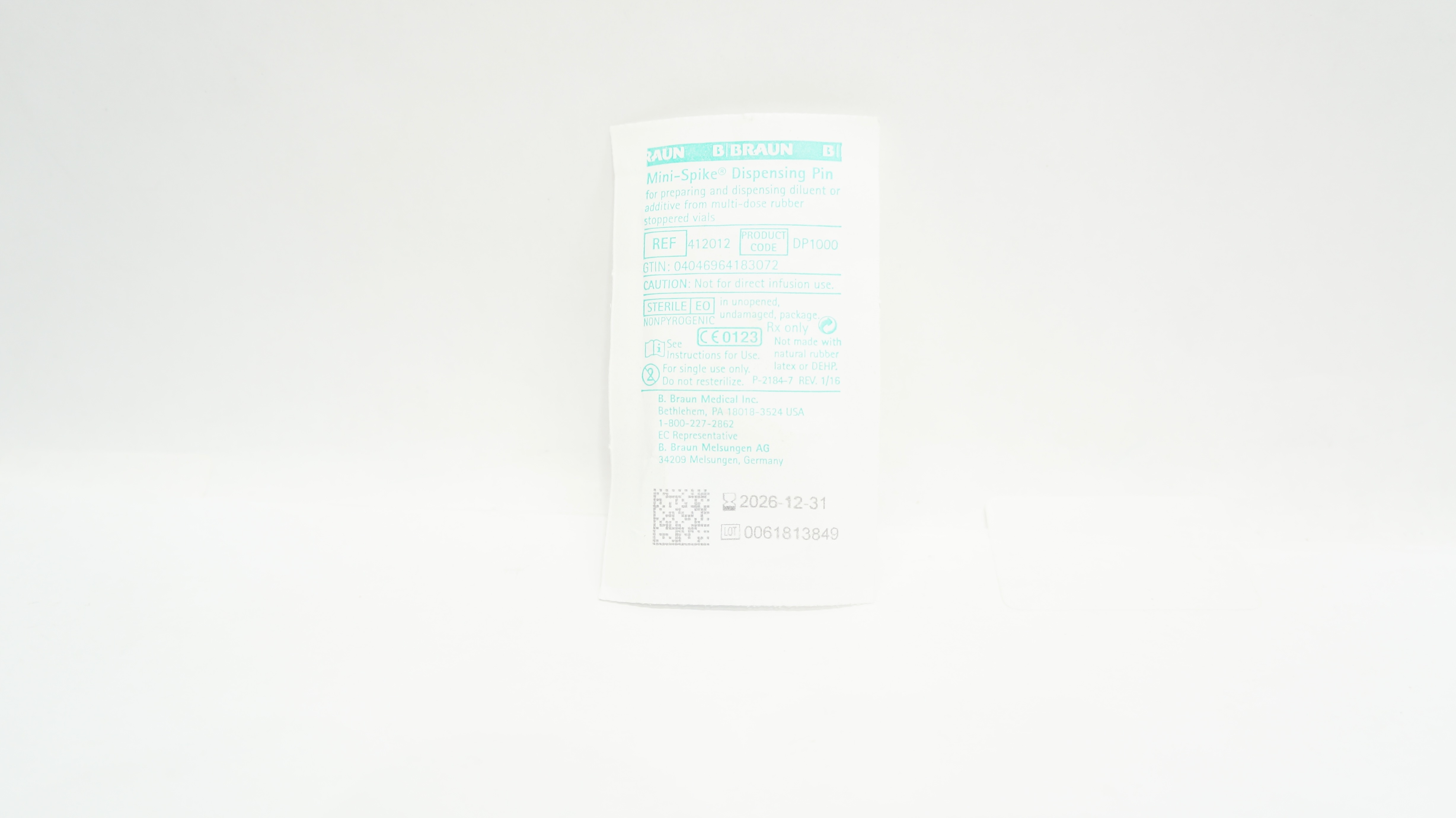 Braun 412012 Mini-Spike Dispensing Pin