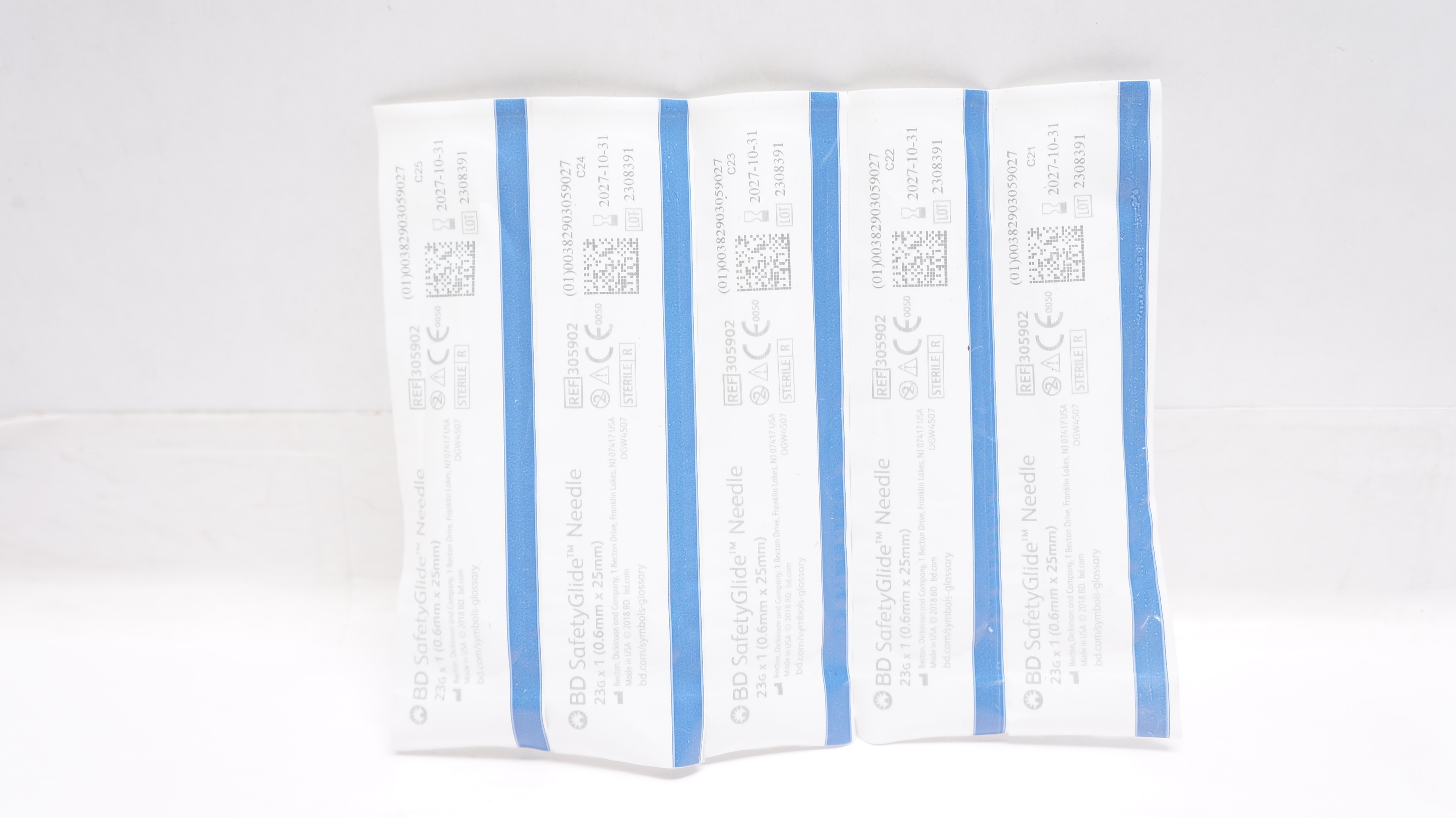 BD 305902 SafetyGlide Ndle 23G x 1inch - Lot of 5