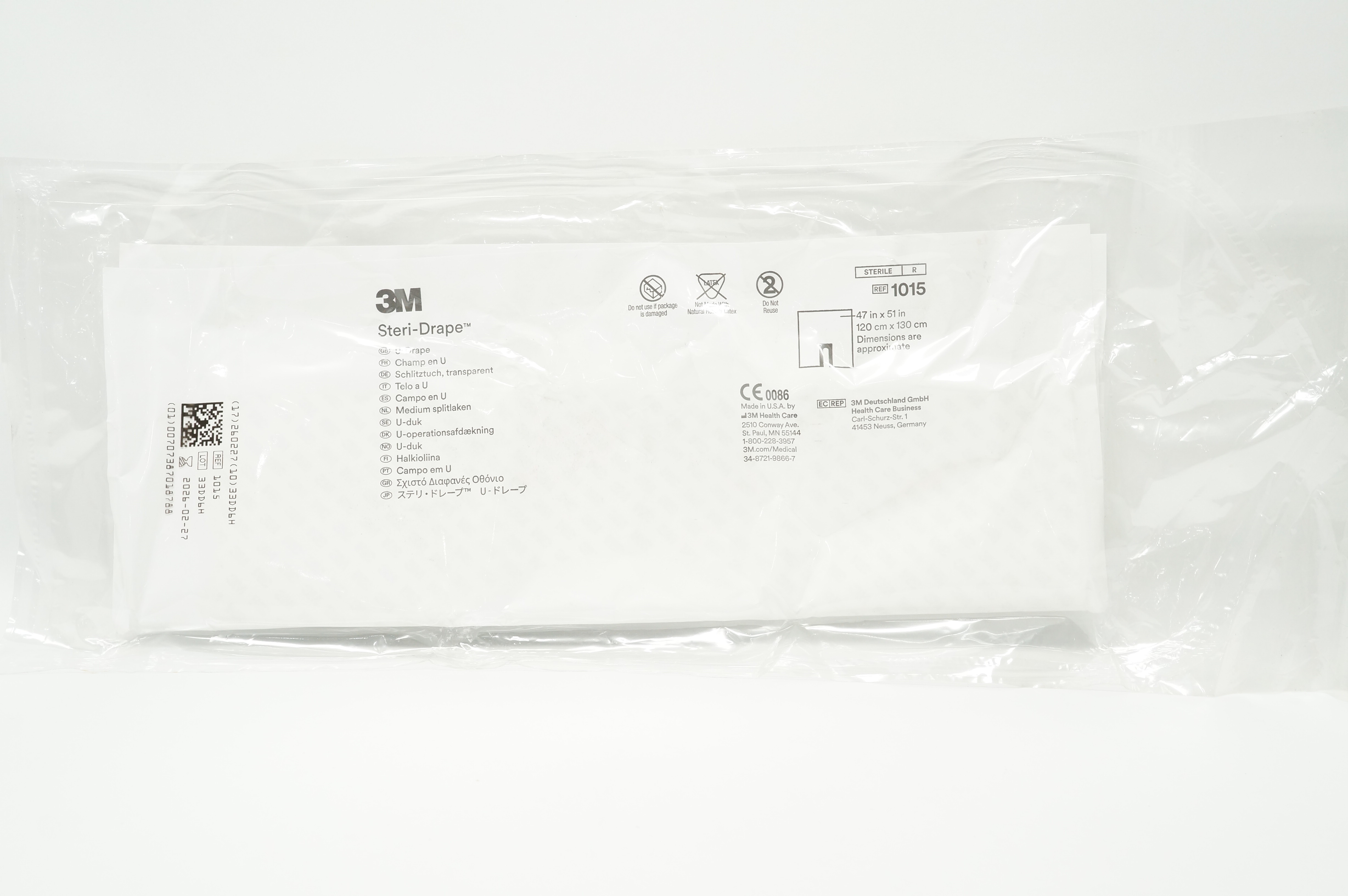 3M 1015 Steri-Drape U-Drape 47 inch x 51 inch