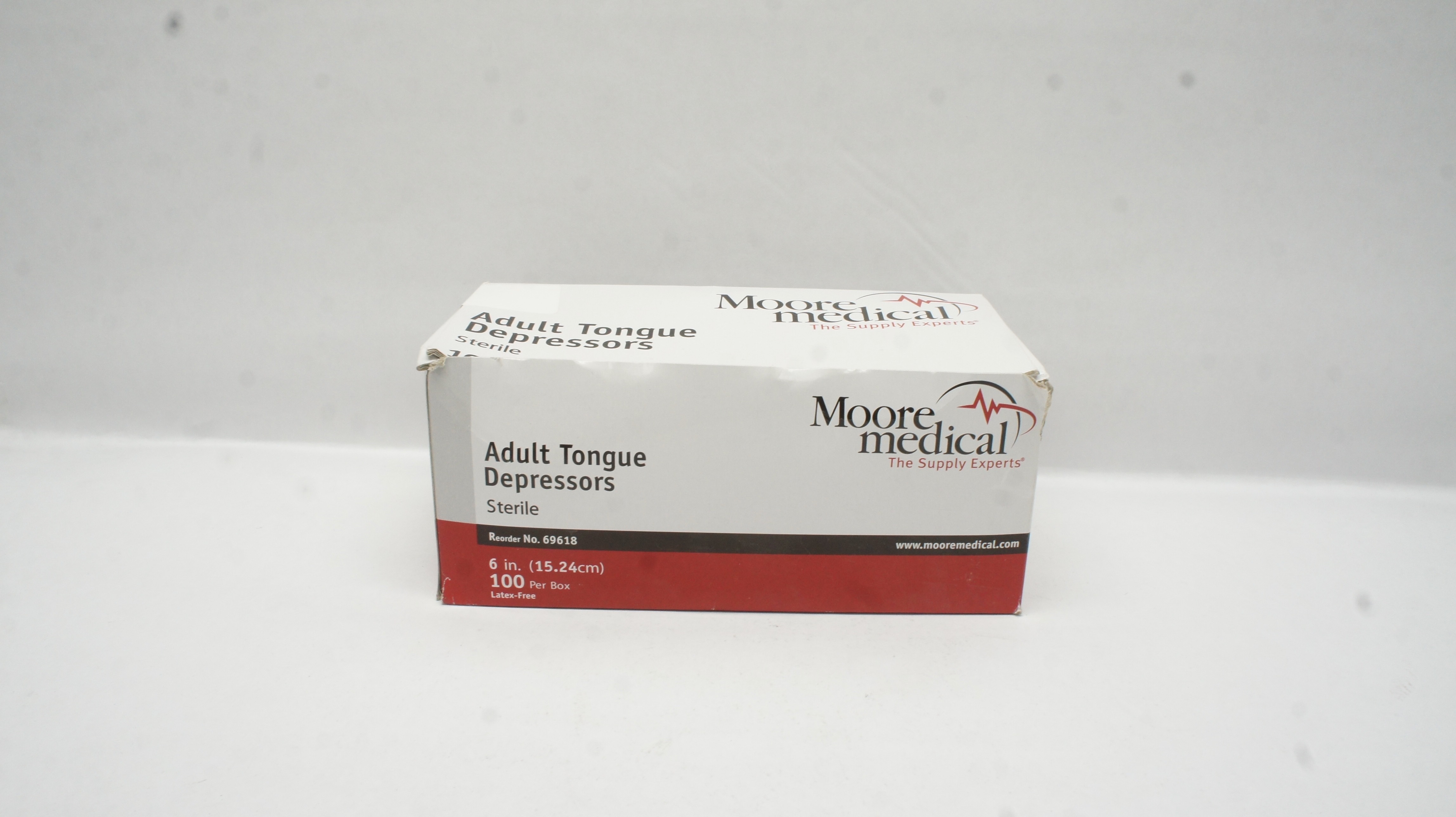 Moore Medical 69618 Adult Tongue Depressors Sterile 6inch - Box of 100