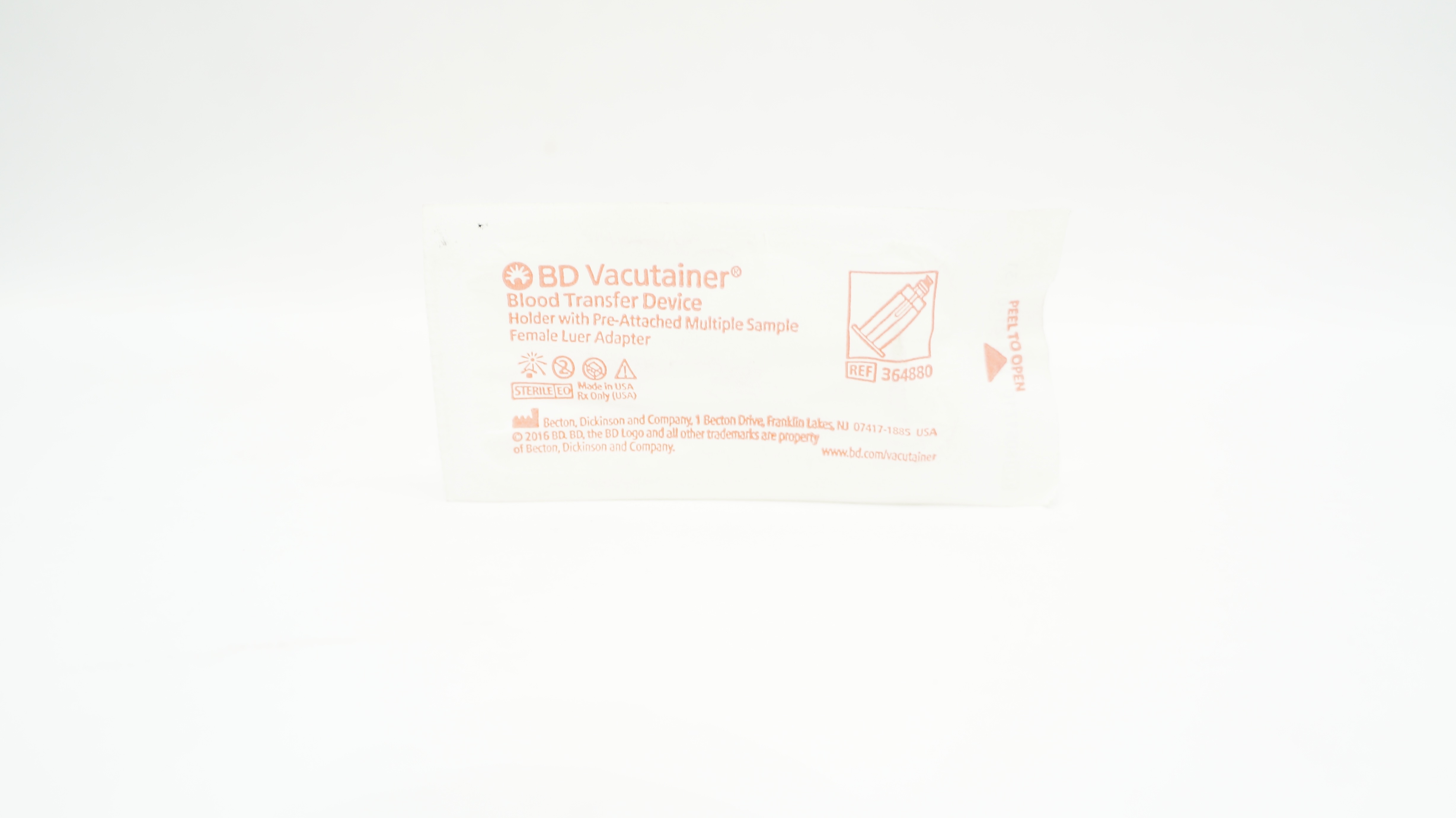 BD Vacutainer 364880 Blood Transfer Device (x)