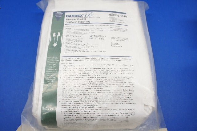 Bard 901216 Bardex I.C. Infection Control CritiCore Foley Tray 16Fr. (x)