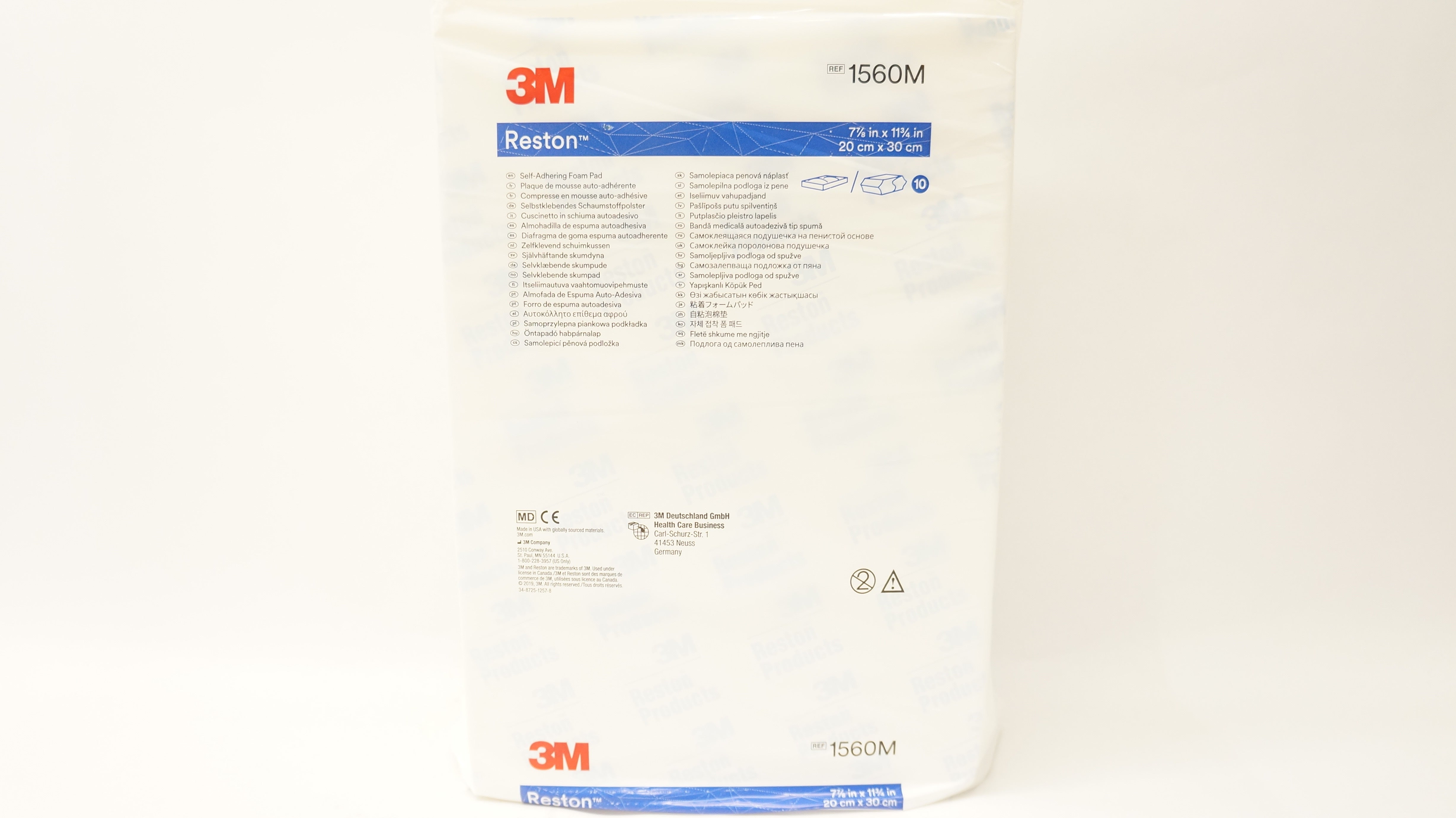 3M 1560M Reston 7 7/8inch x 11 3/4inch - Pack of 10