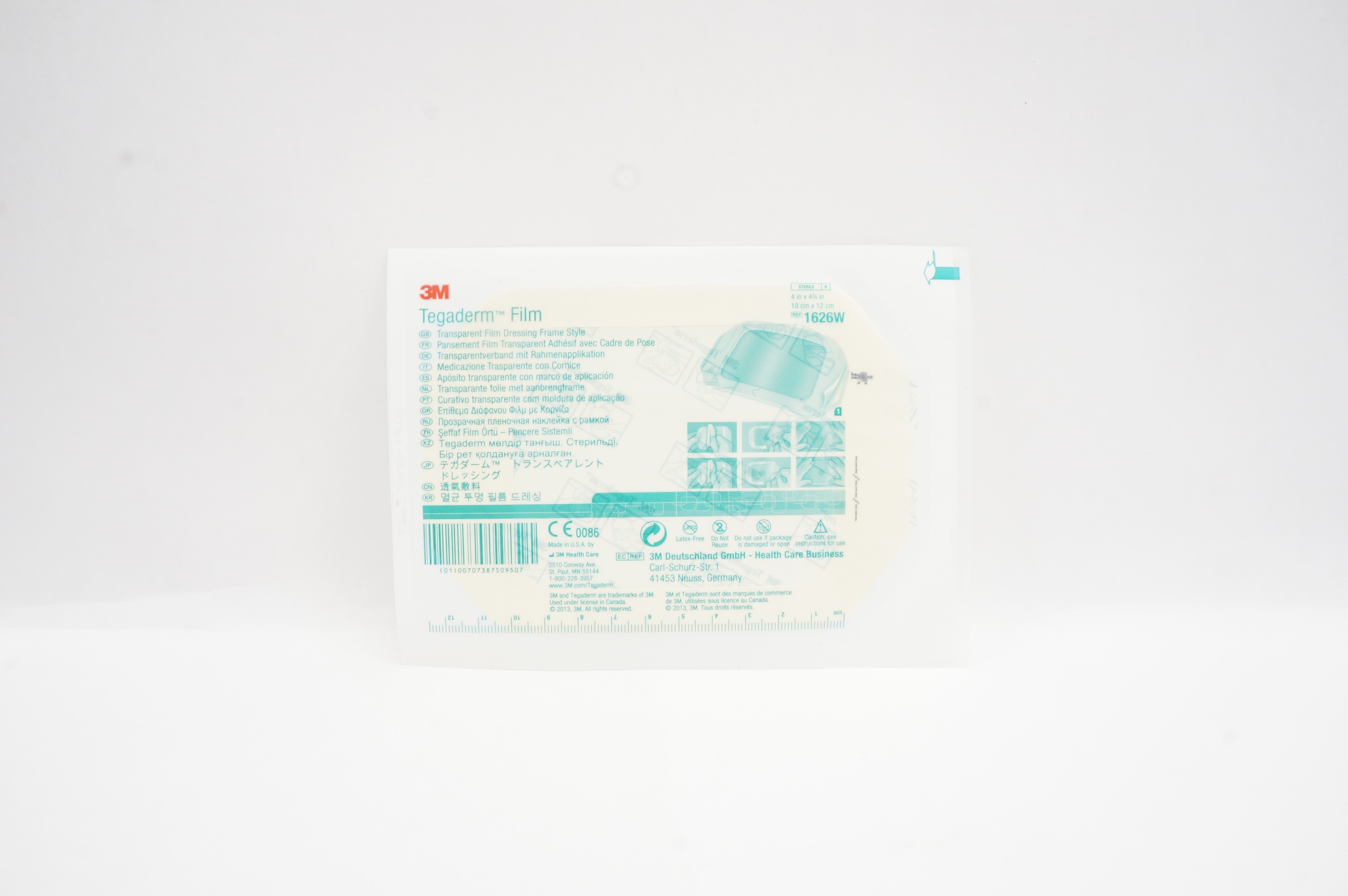 3M 1626W Tegaderm Transparent Film Dressing Frame Style 4inch x 4-3/4inch (x)