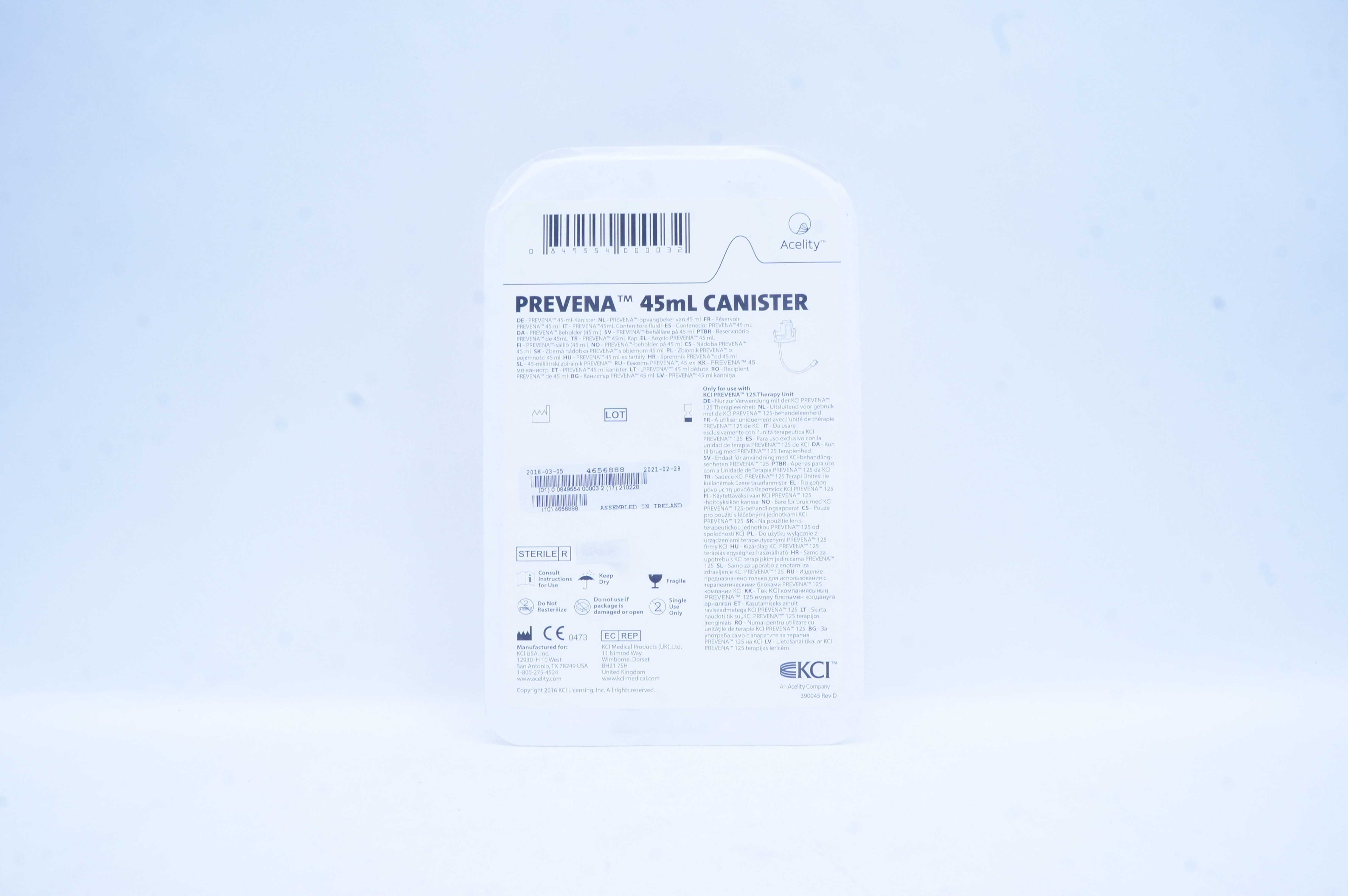 KCI Prevena 45mL Canister