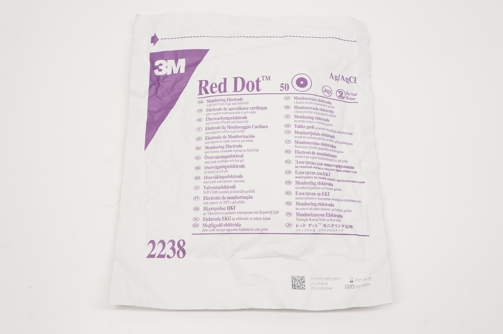 3M 2238 Red Dot Monitoring Electrode