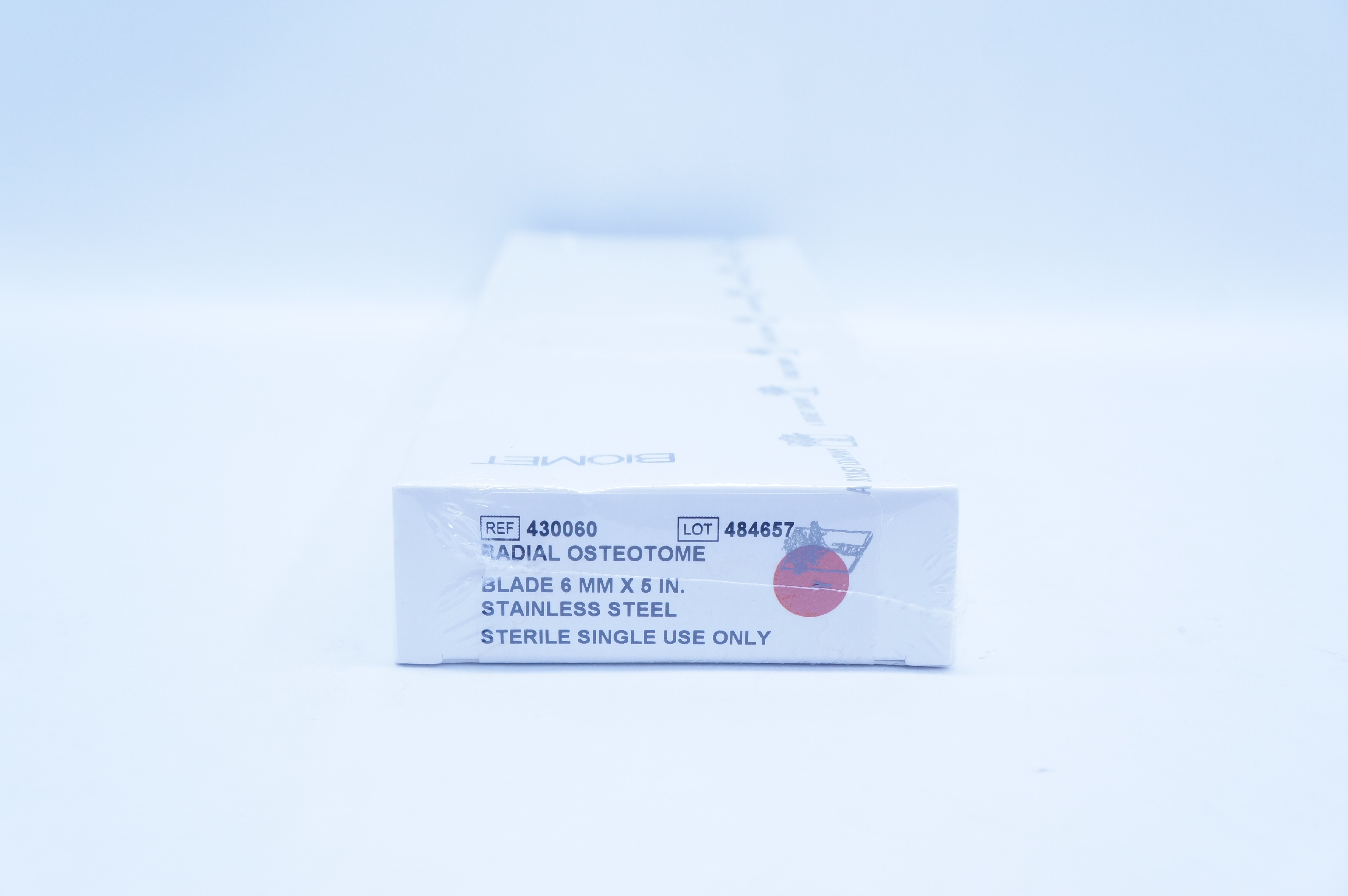 Biomet Orthopedics 430060 Radial Osteotome, Blade 6mm x 5inch