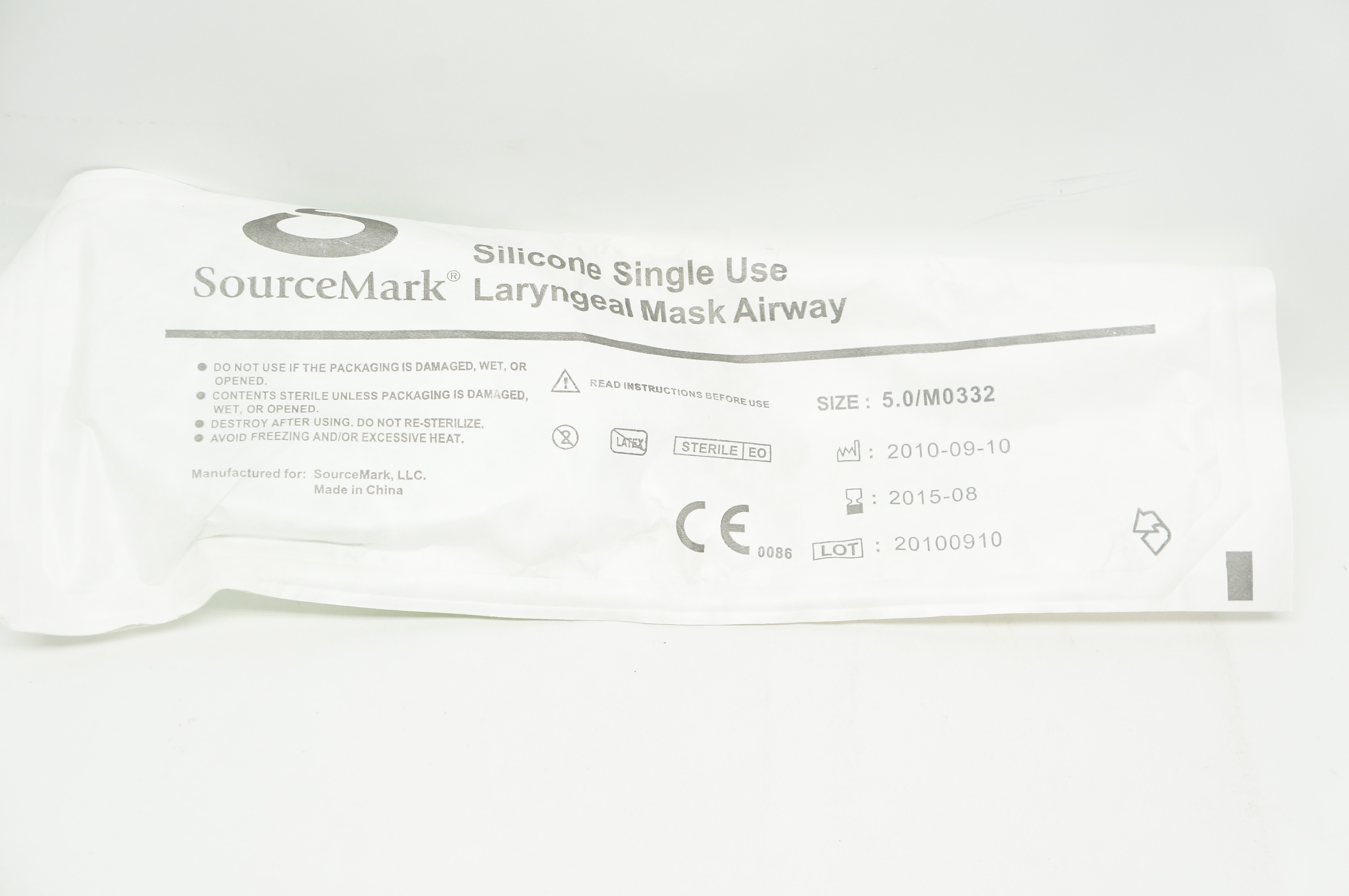 SourceMark M0332 Silicone Laryngeal Mask Airway Size 5.0 (x)