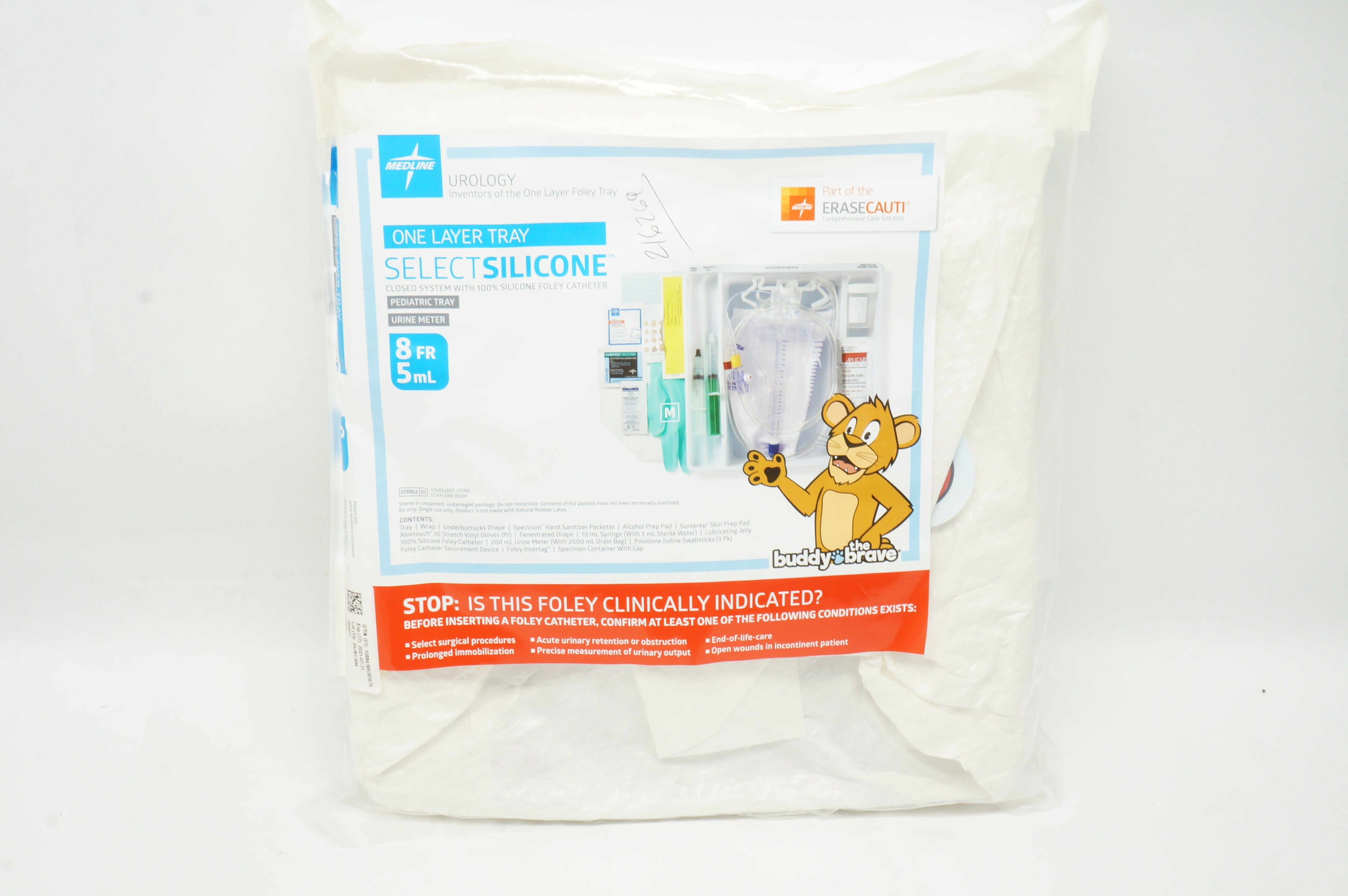 Medline DYND160808 Pediatric One Layer Tray Urine Meter 8Fr x 5mL (x)