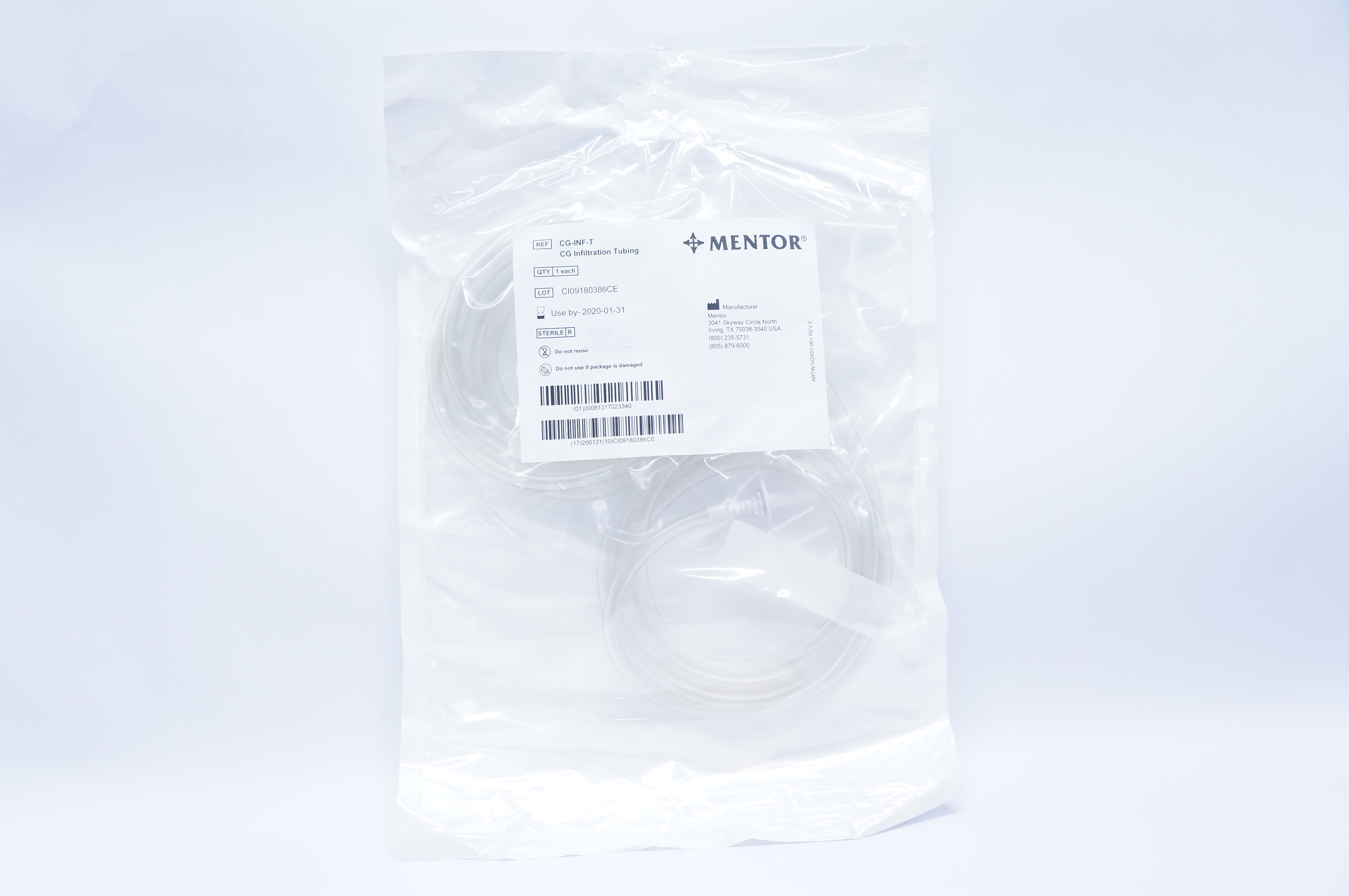 Mentor CG-INF-T CG Infiltration Tubing (x)