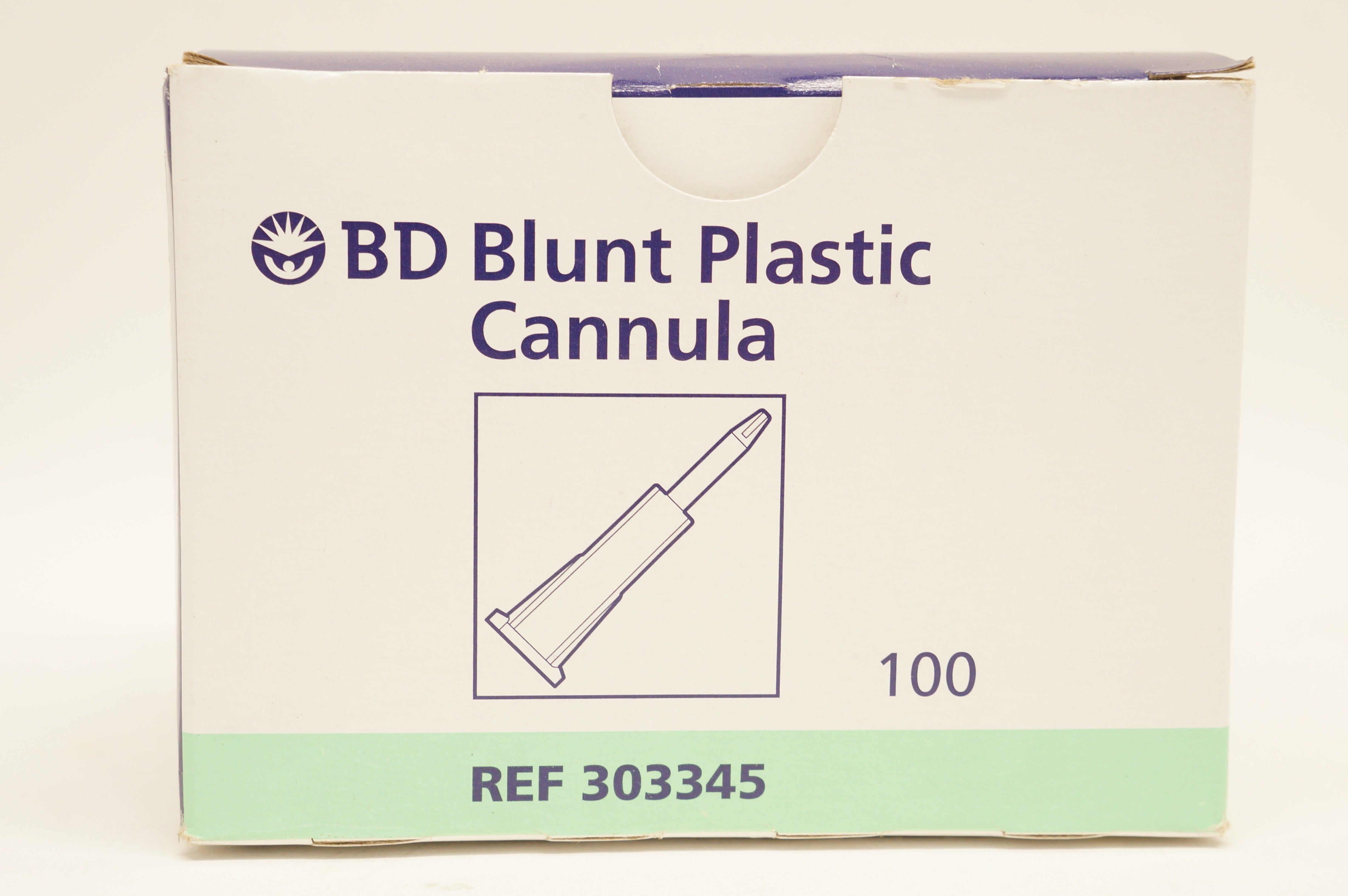 BD 303345 Blunt Plastic Cannula - Box of 100 (x)