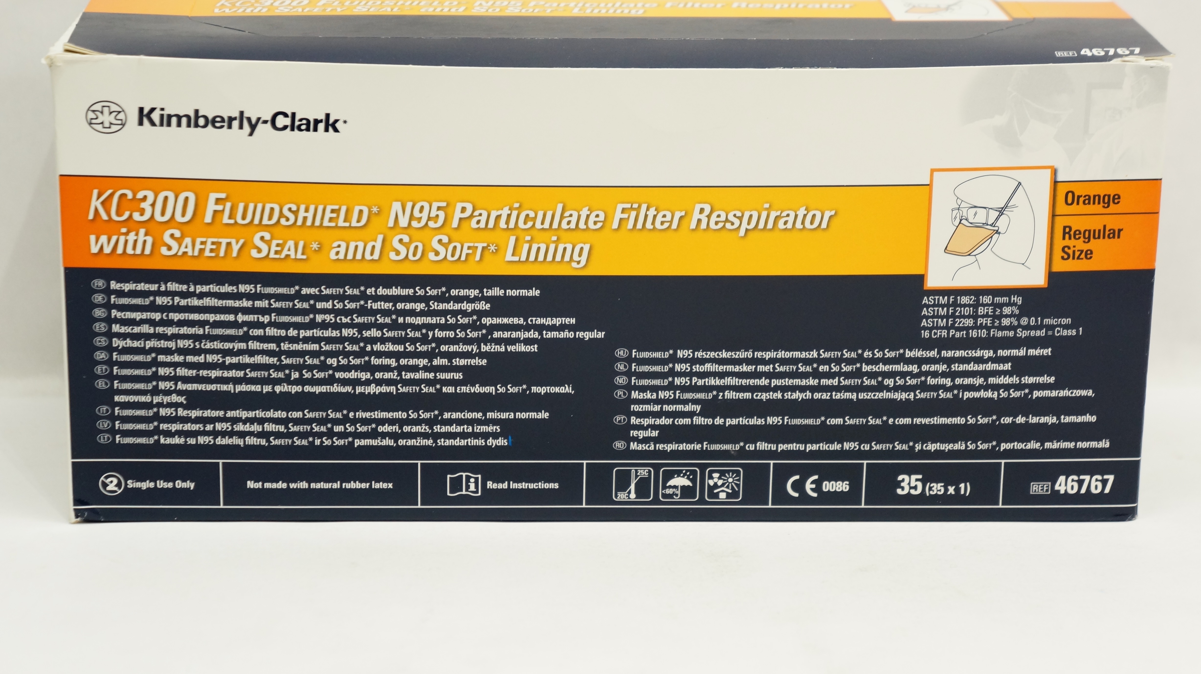 Kimberly-Clark 46767 KC300 N95 Particulate Filter Respirator (x) - Box of 35