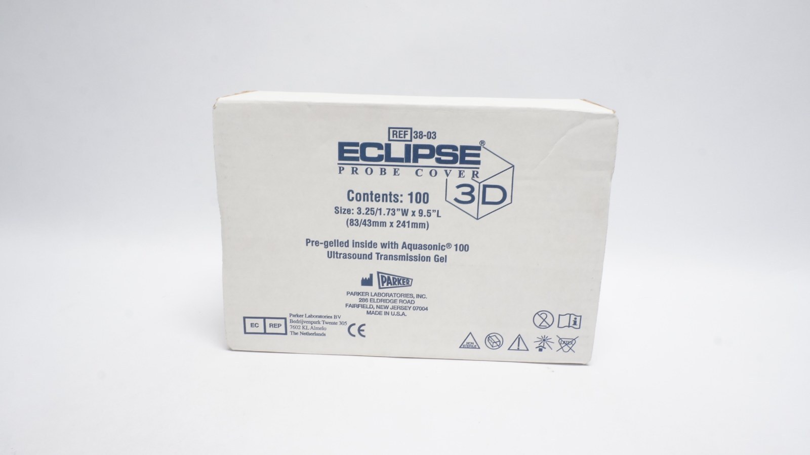 Parker Eclipse Probe Cover 3D REF 38-03 100 Pack 3.25" x 9.5" - box of 100