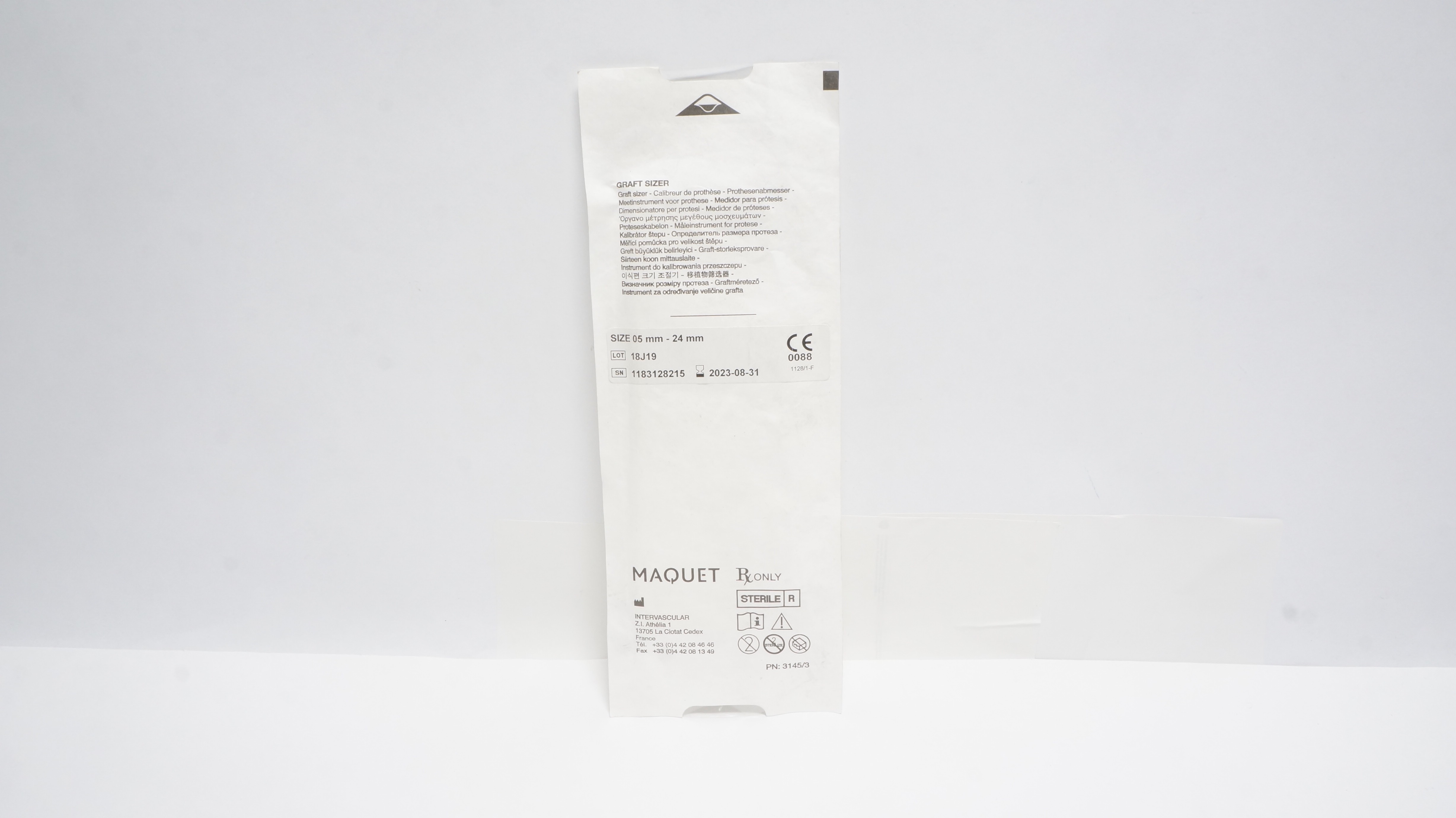 Maquet 3145/3 Graft Sizer 05mmx 24mm (x)