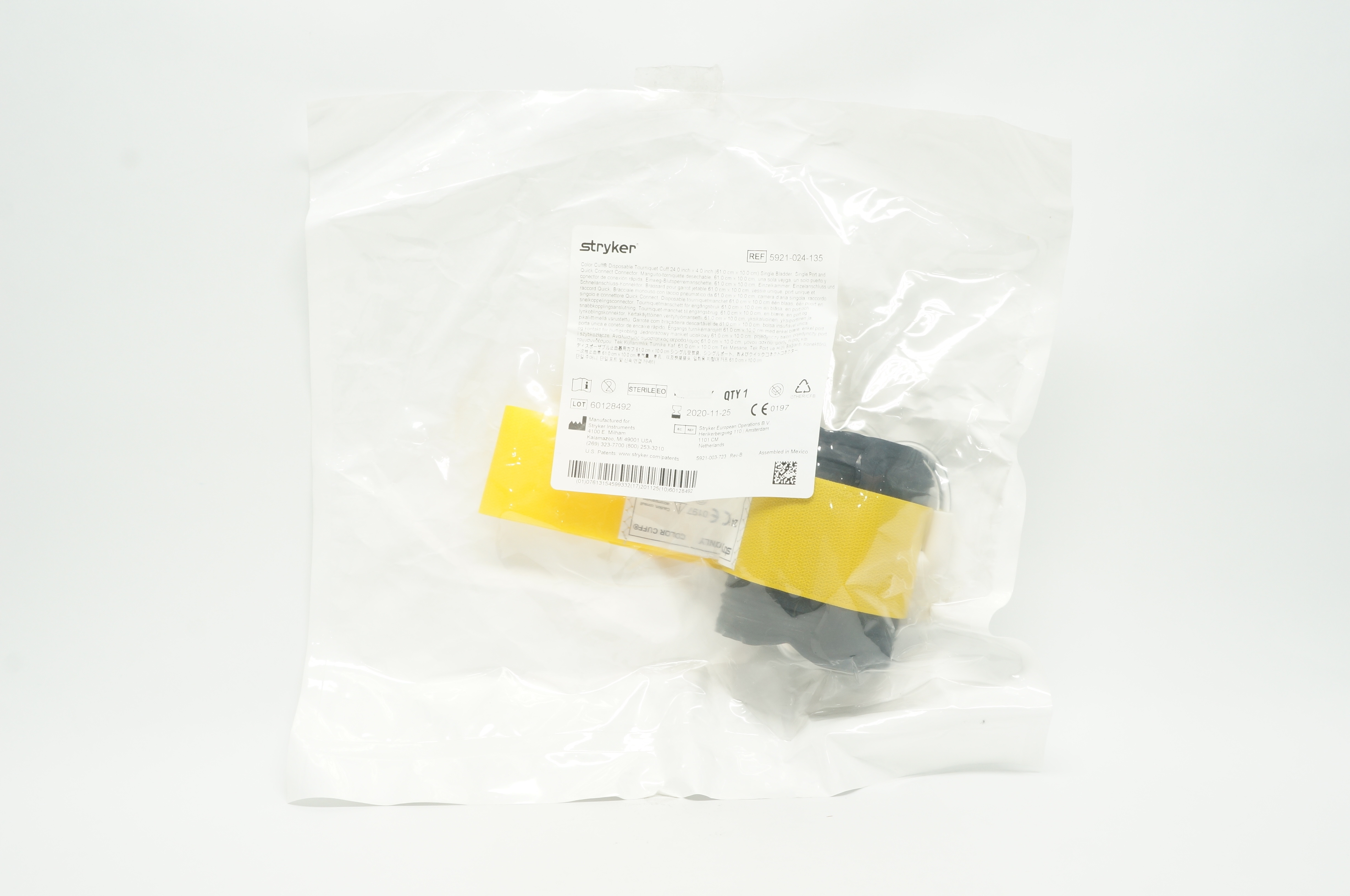 Stryker 5921-024-135 Color Cuff Disposable Tourniquet Cuff 24.0 x 4.0 inch (x)