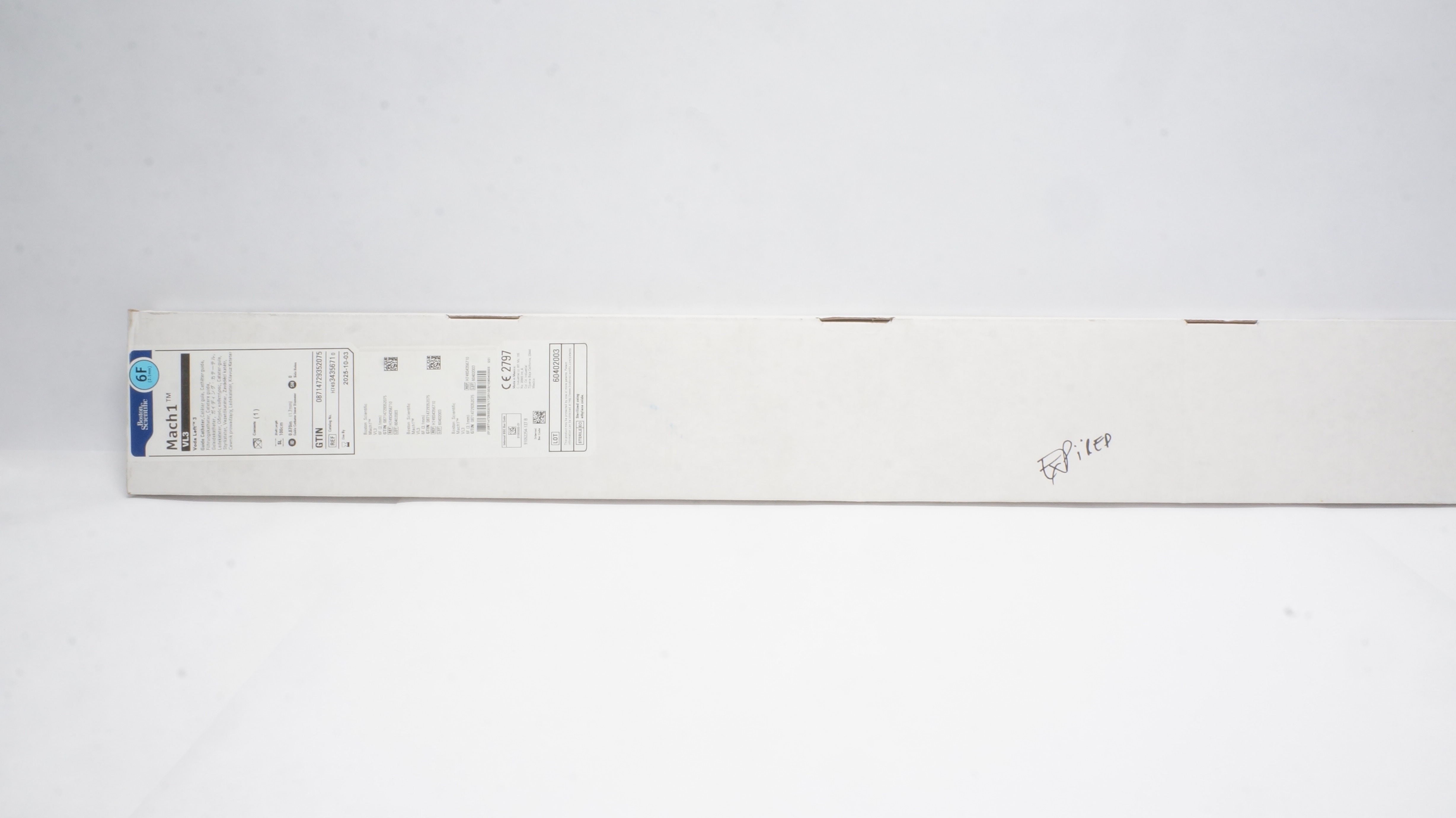 Boston Scientific 3435671 Mach1 VL3 Voda Left 3 Guide Cath. 6F (x)