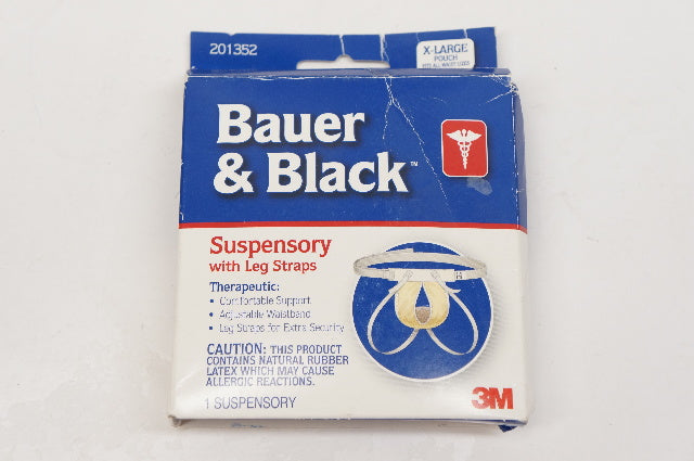 3M 201352 Bauer&Black Suspensory with Leg Straps, X-Large Pouch