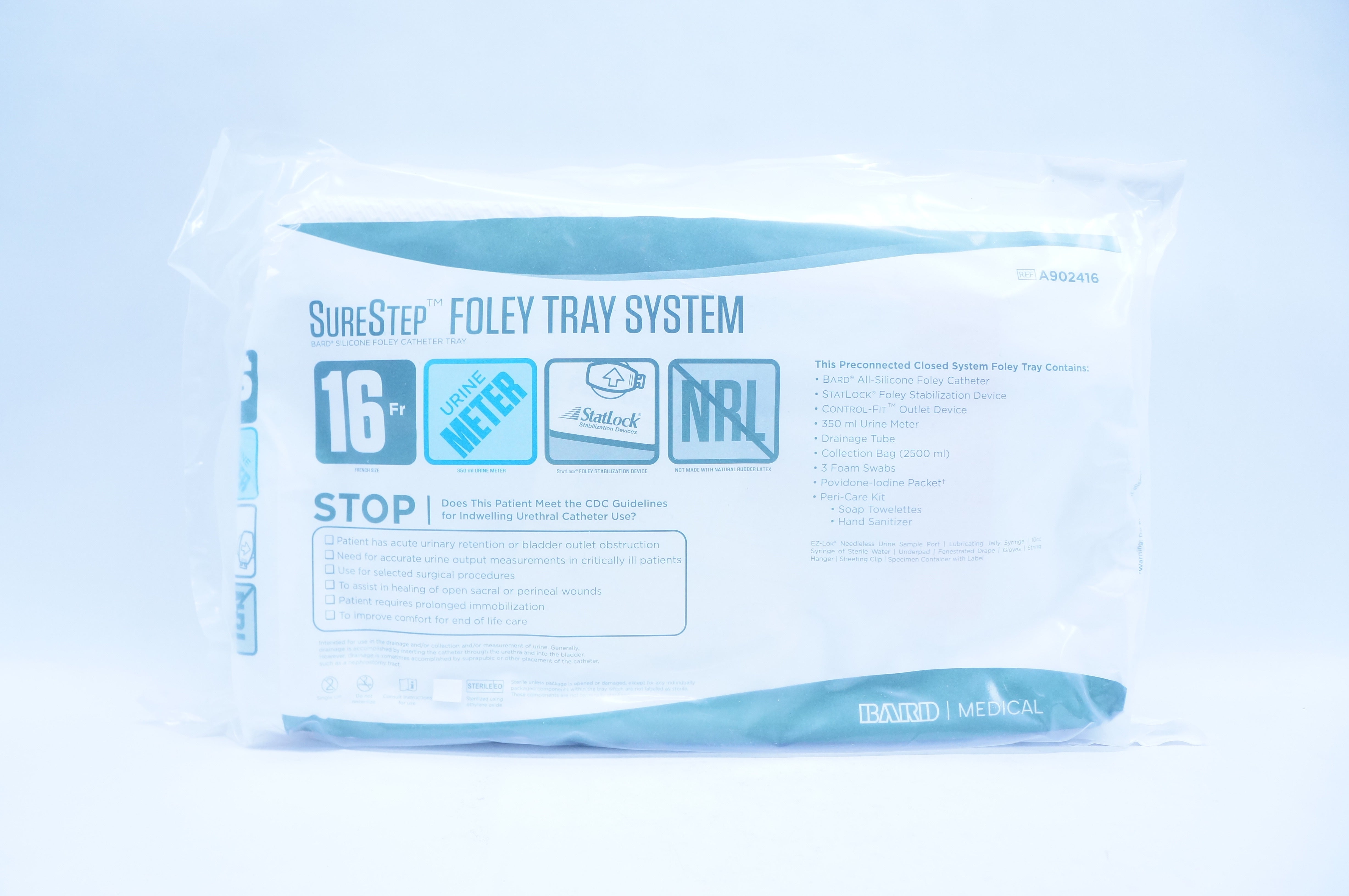 Bard A902416 SureStep Foley Tray System 16 Fr (x)