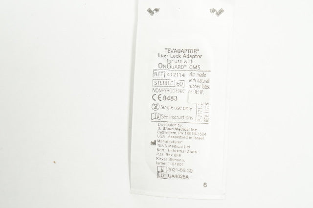 Teva  Medical 412114 Braun Tevadaptor Luer Lock Adaptor (x)