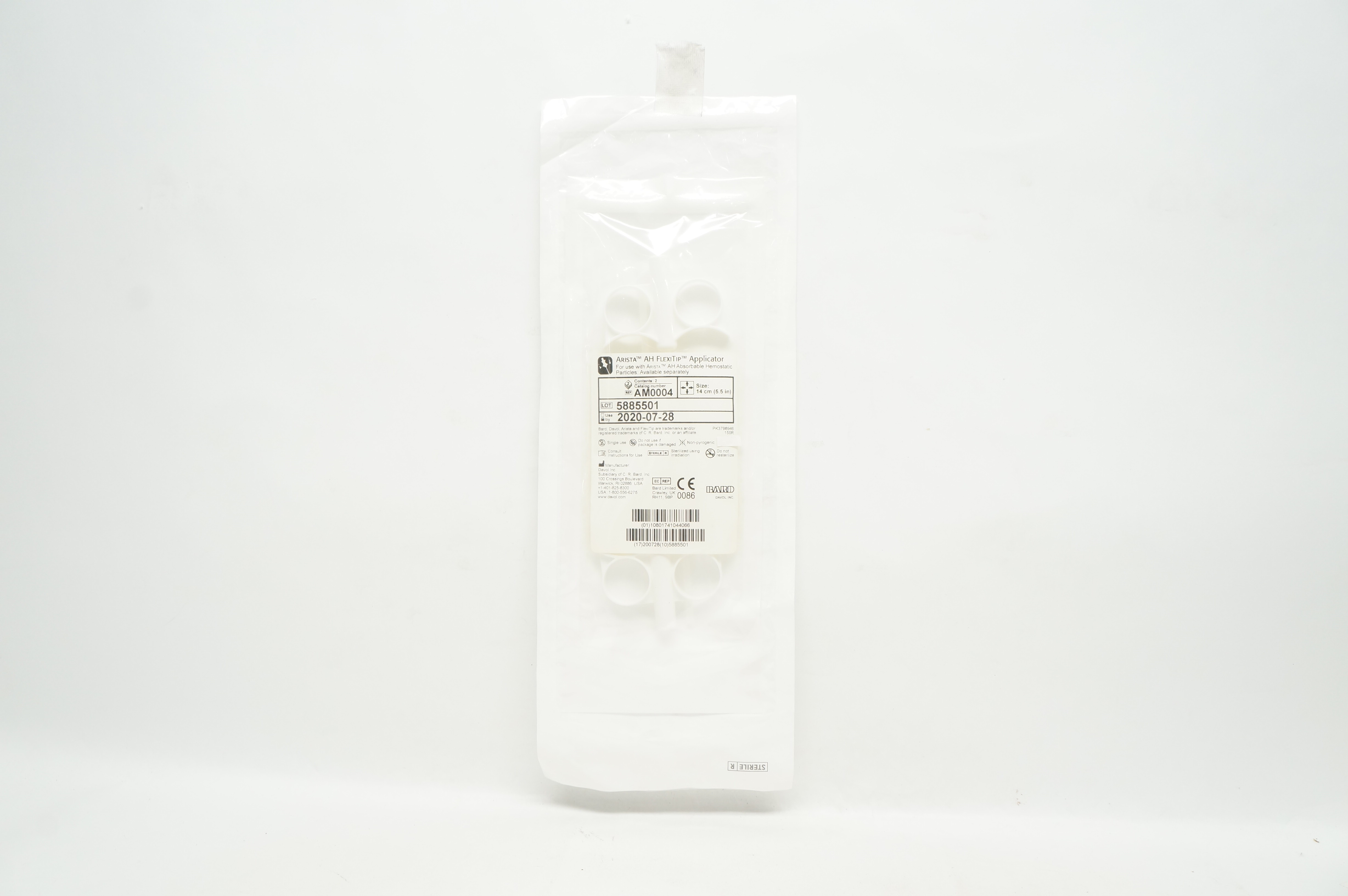 Bard AM0004 Davol Arista AH FlexiITip Applicator 5.5 inch (x) - Pack of 2