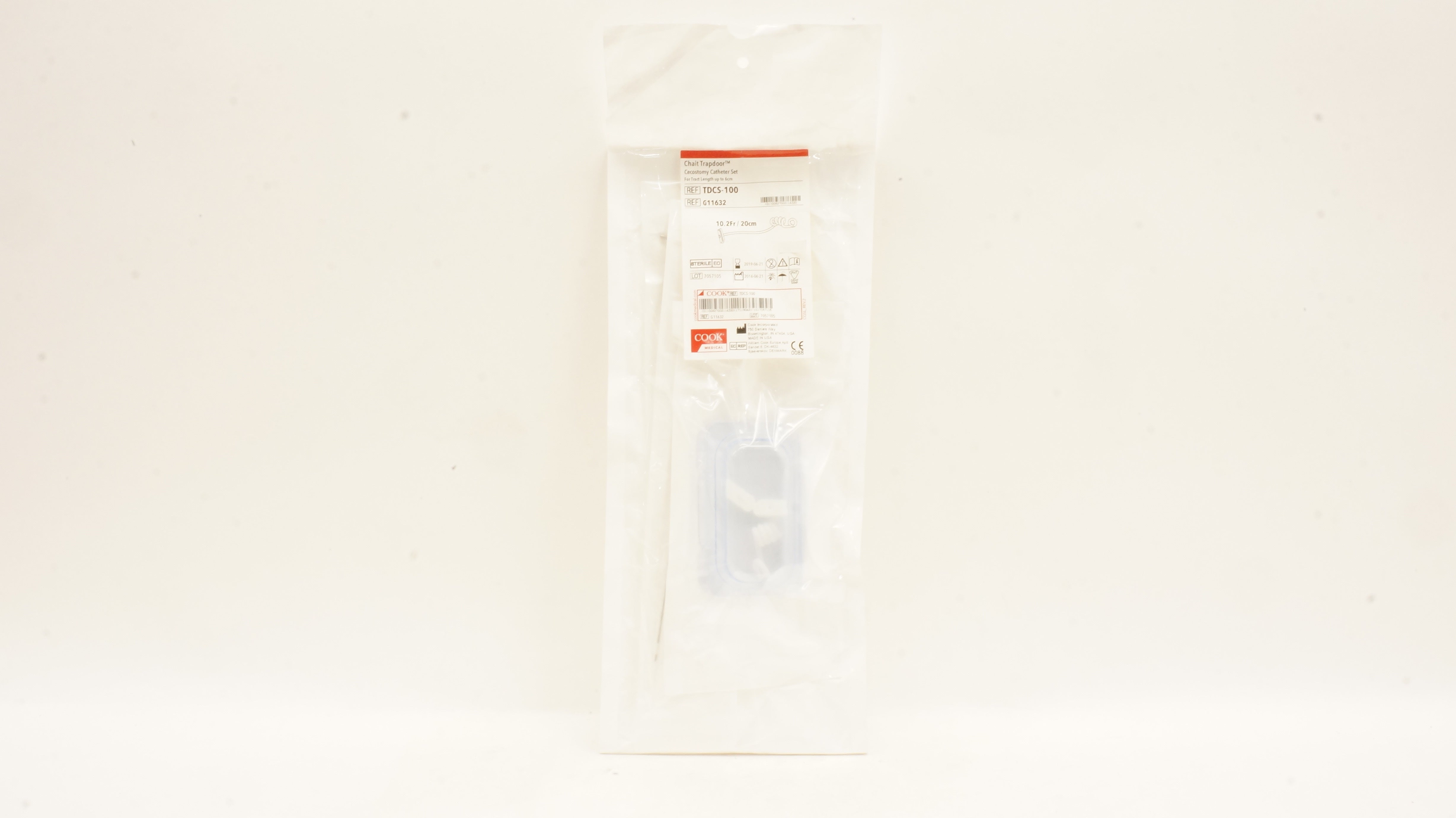 Cook Medical G11632 Chait Trapdoor Cecostomy Catheter Set 10.2Fr/20cm (x)