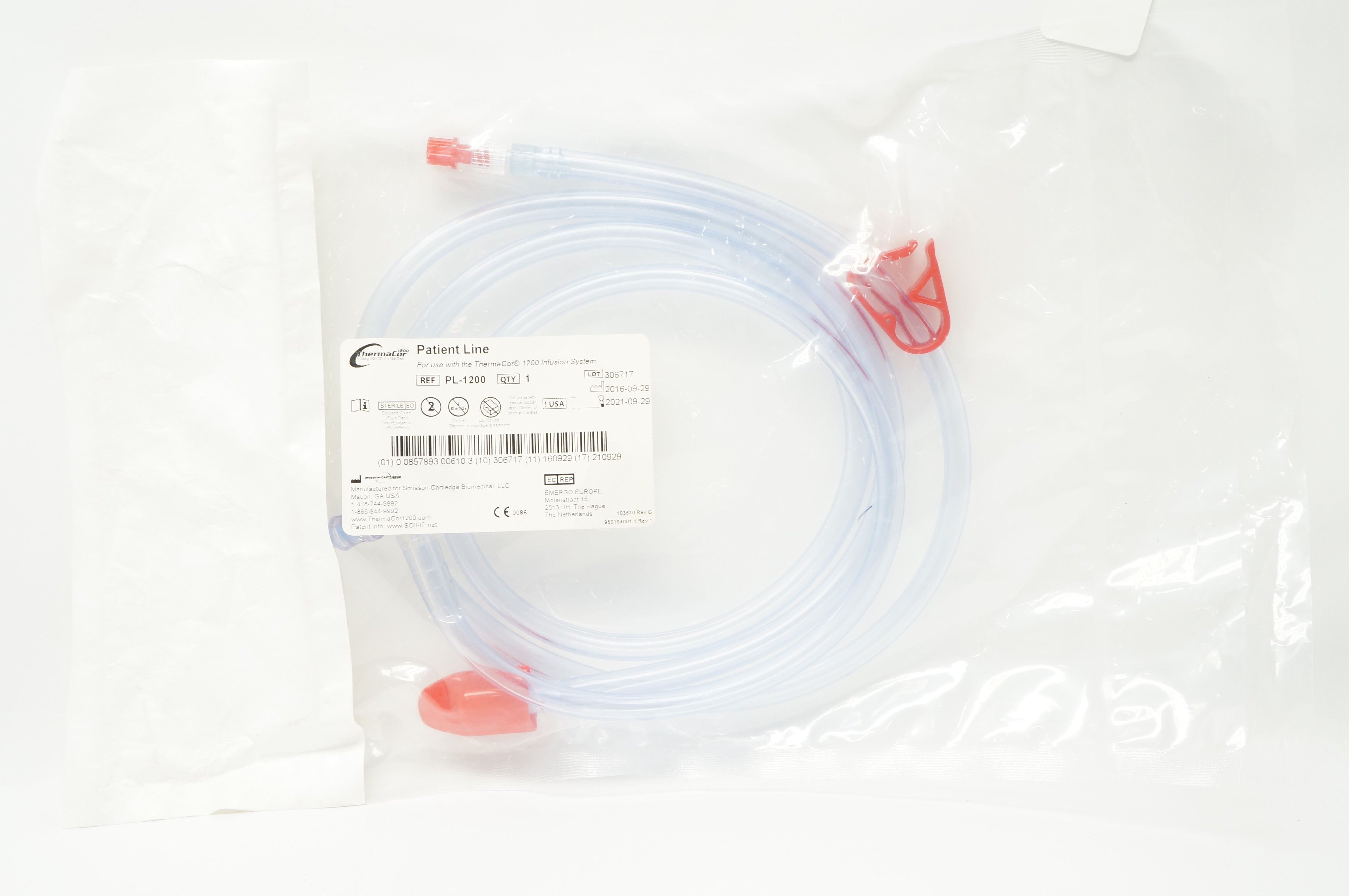 ThermaCor PL-1200 Patient Line for use with ThermaCor 1200 Infusion System (x)