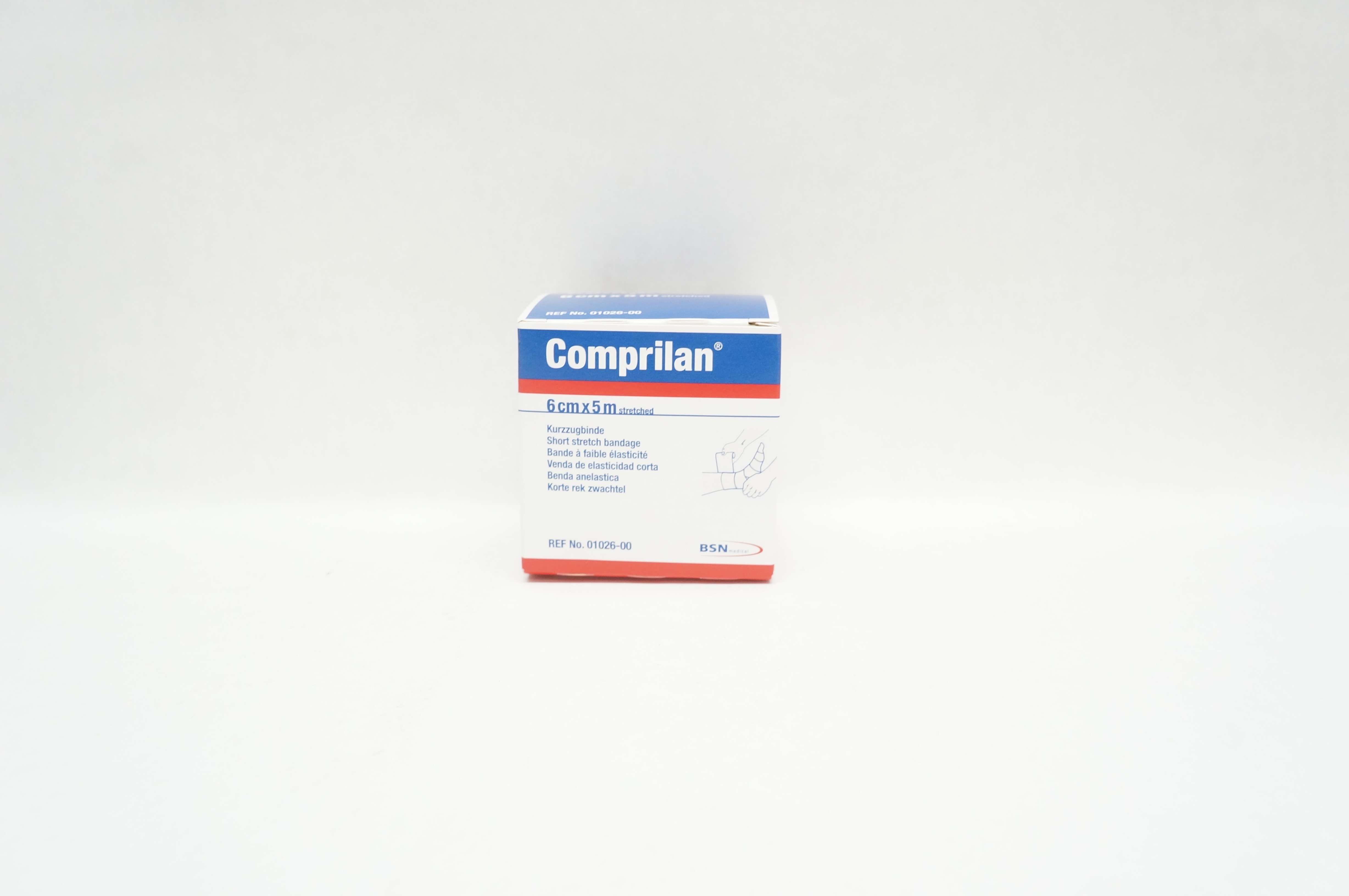 BSN 01026-00 Comprilan Short Stretch Bandage Stretched 6cm x 5m