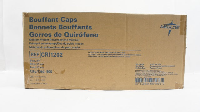 Medline GRI1202 Bouffant Caps - Case of 500