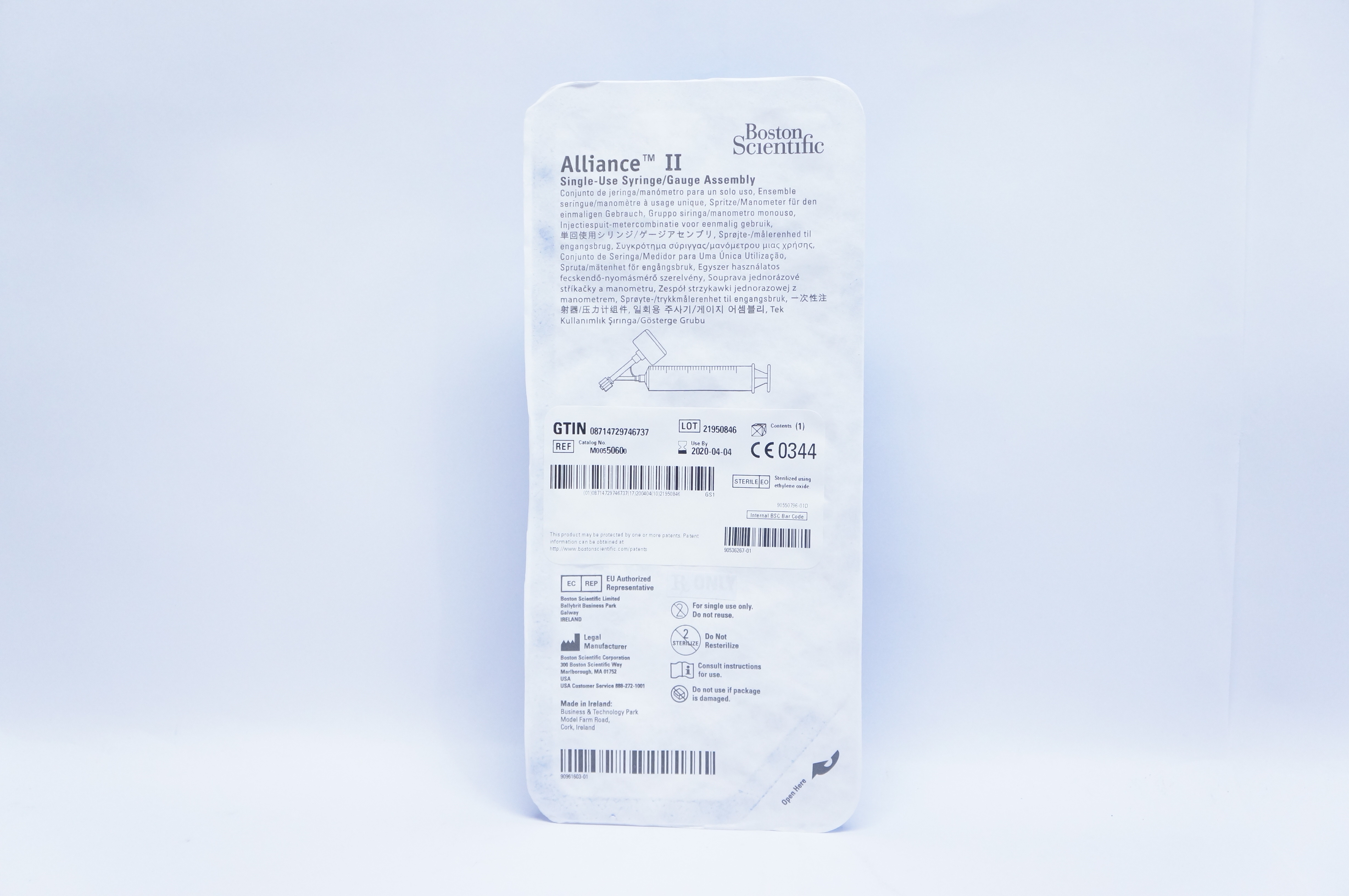 Boston Scientific 5060 Alliance II Syringe/Gauge Assembly (x)