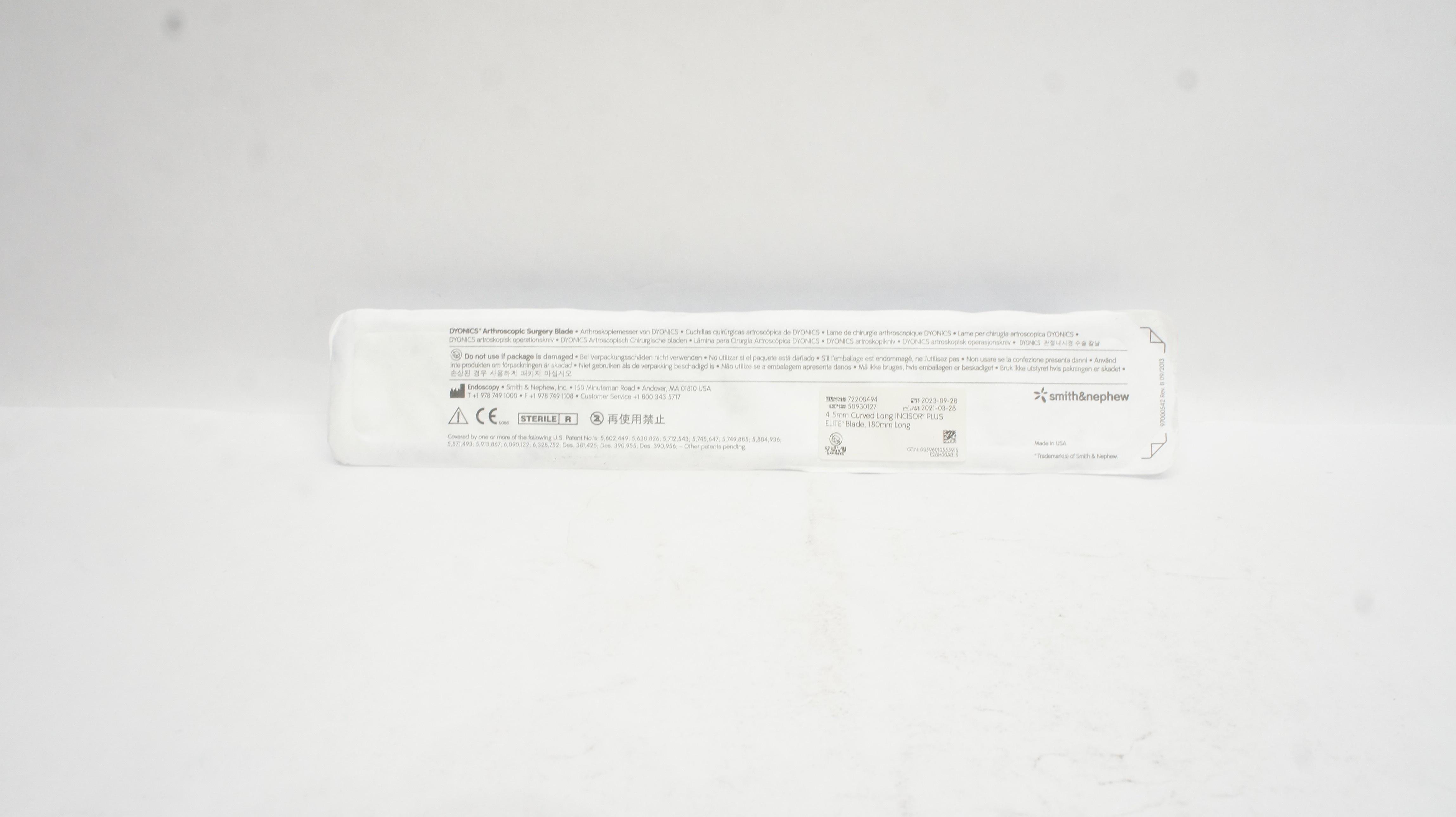 Smith&Nephew 72200494 Dyonics Arthroscopic Surgery Blade 4.5mm (x)