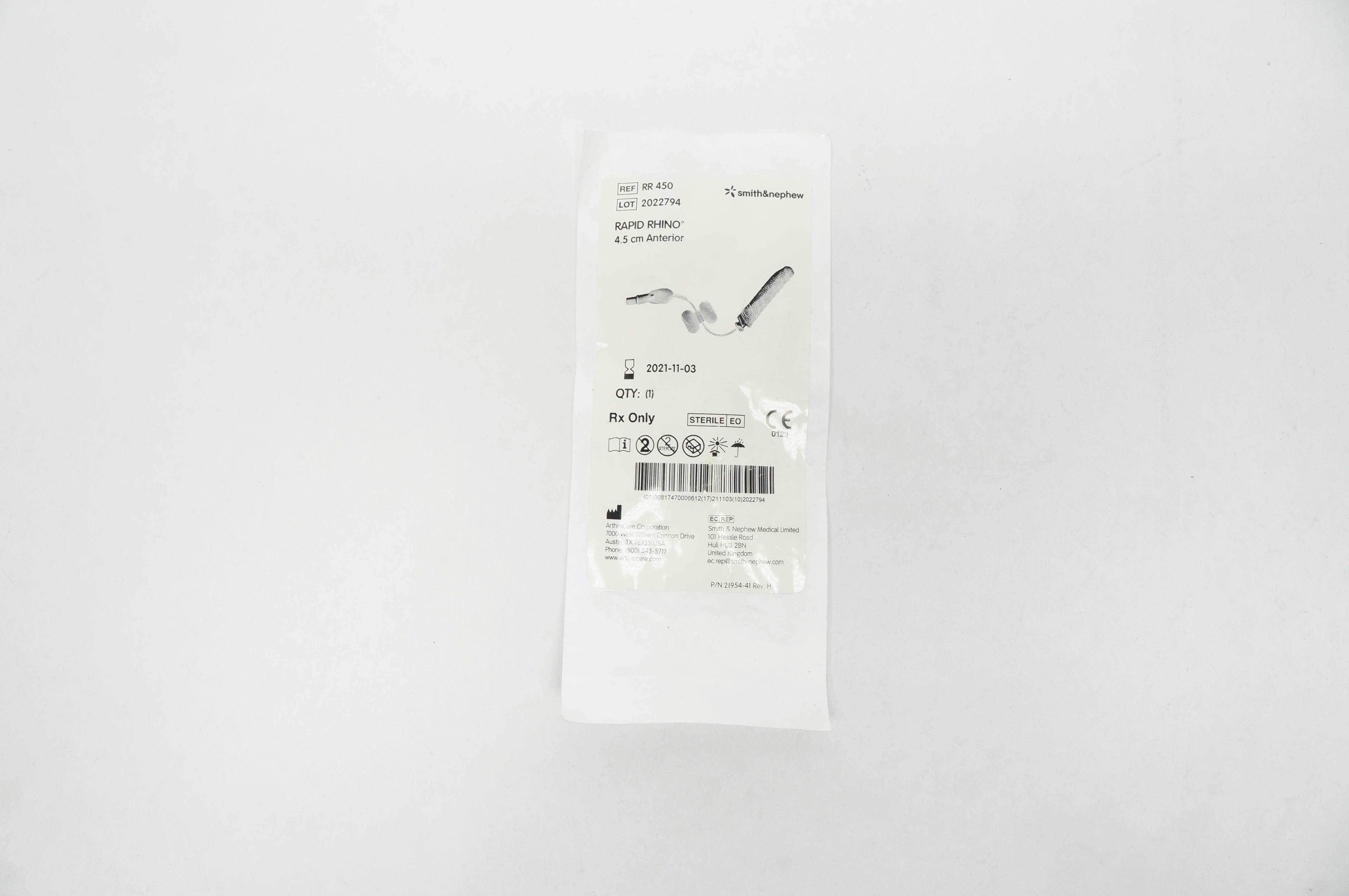Smith&Nephew RR450 Rapid Rhino Anterior 4.5cm (x)