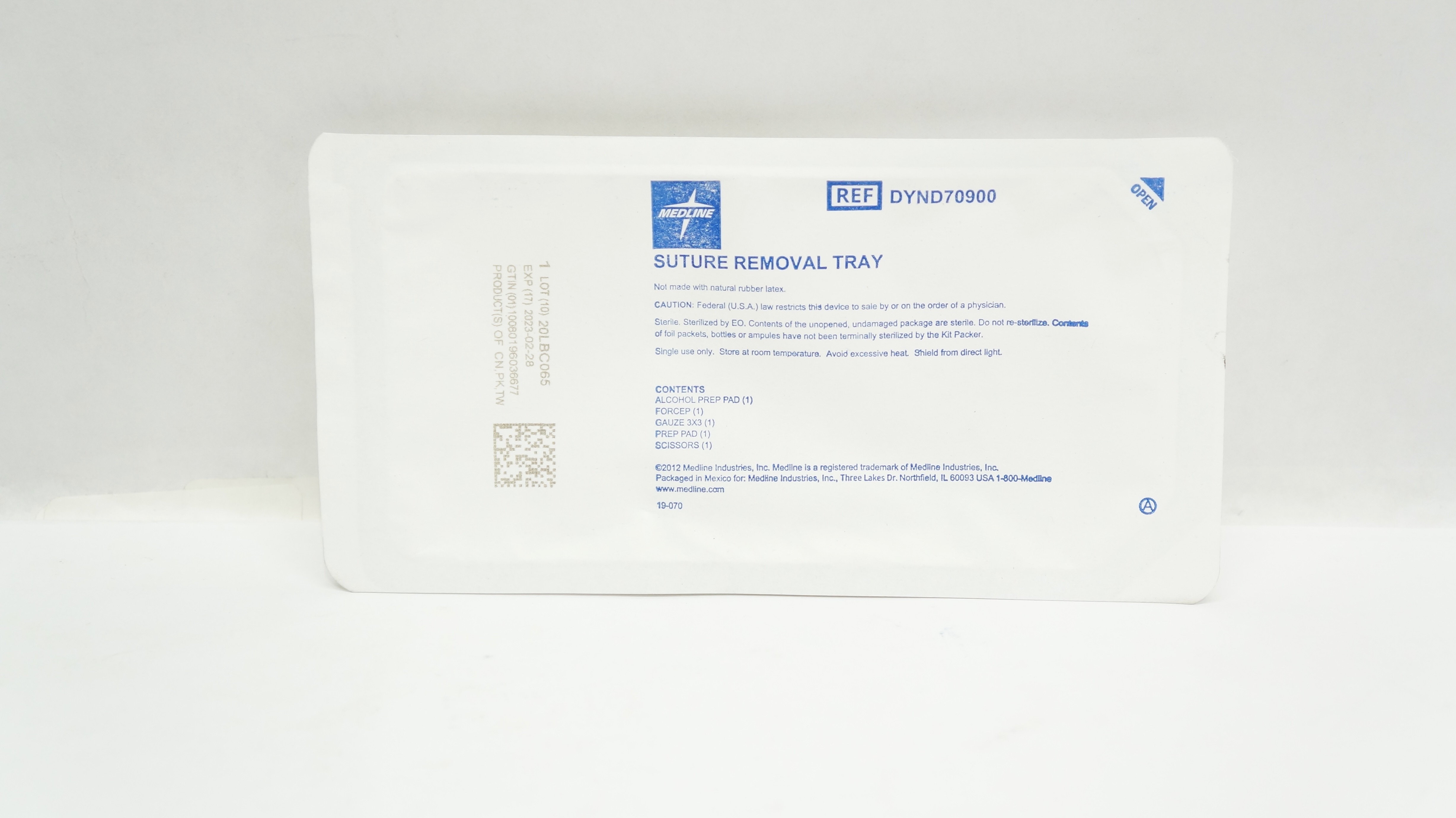 Medline DYND70900 Stre Removal Tray (x)