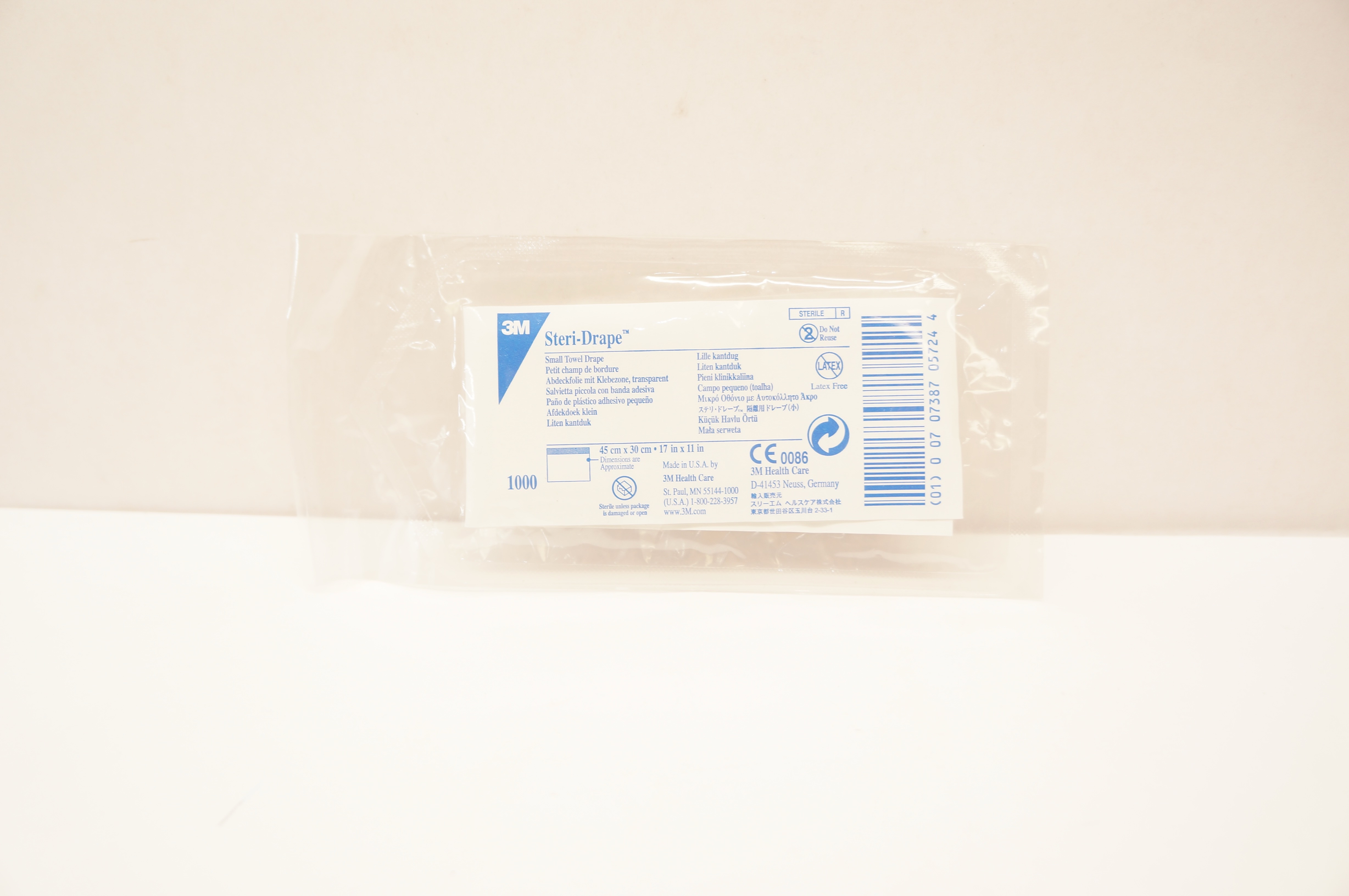 3M 1000 Steri-Drape Small Towel Drape 17inch x 11inch (x)