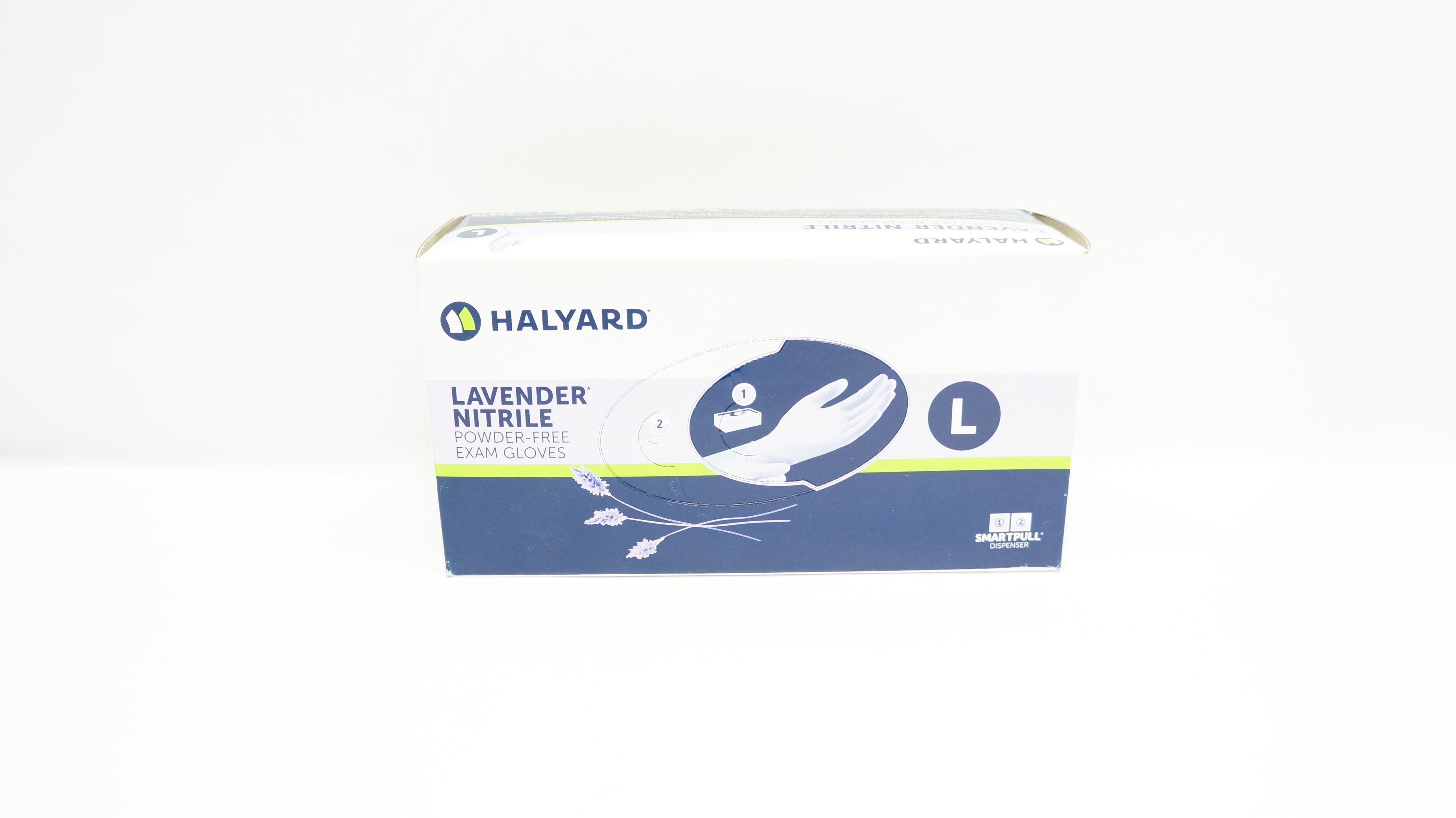 Halyard 52819 Lavender Nitrile Powder-Free Exam Gloves, L (x) - Box of 250