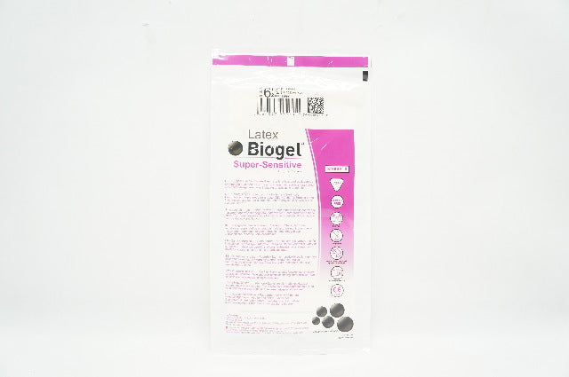 Molnlycke Healthcare 82565 Biogel Super-Sensitive Surgical Gloves, Size 6 1/2(x)