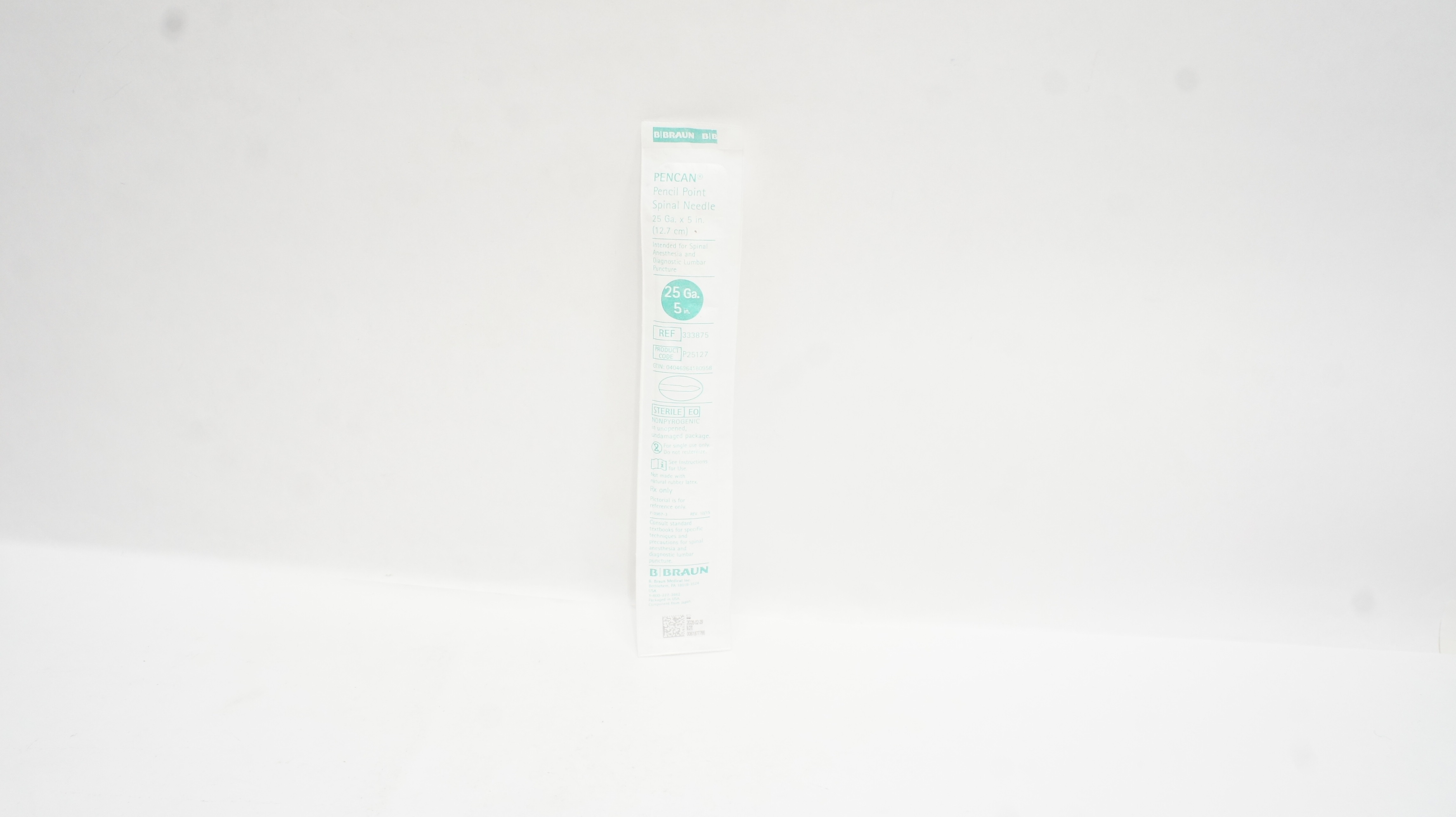 Braun 333875 PENCAN Pencil Point Spinal Ndle 25Ga. x 5inch