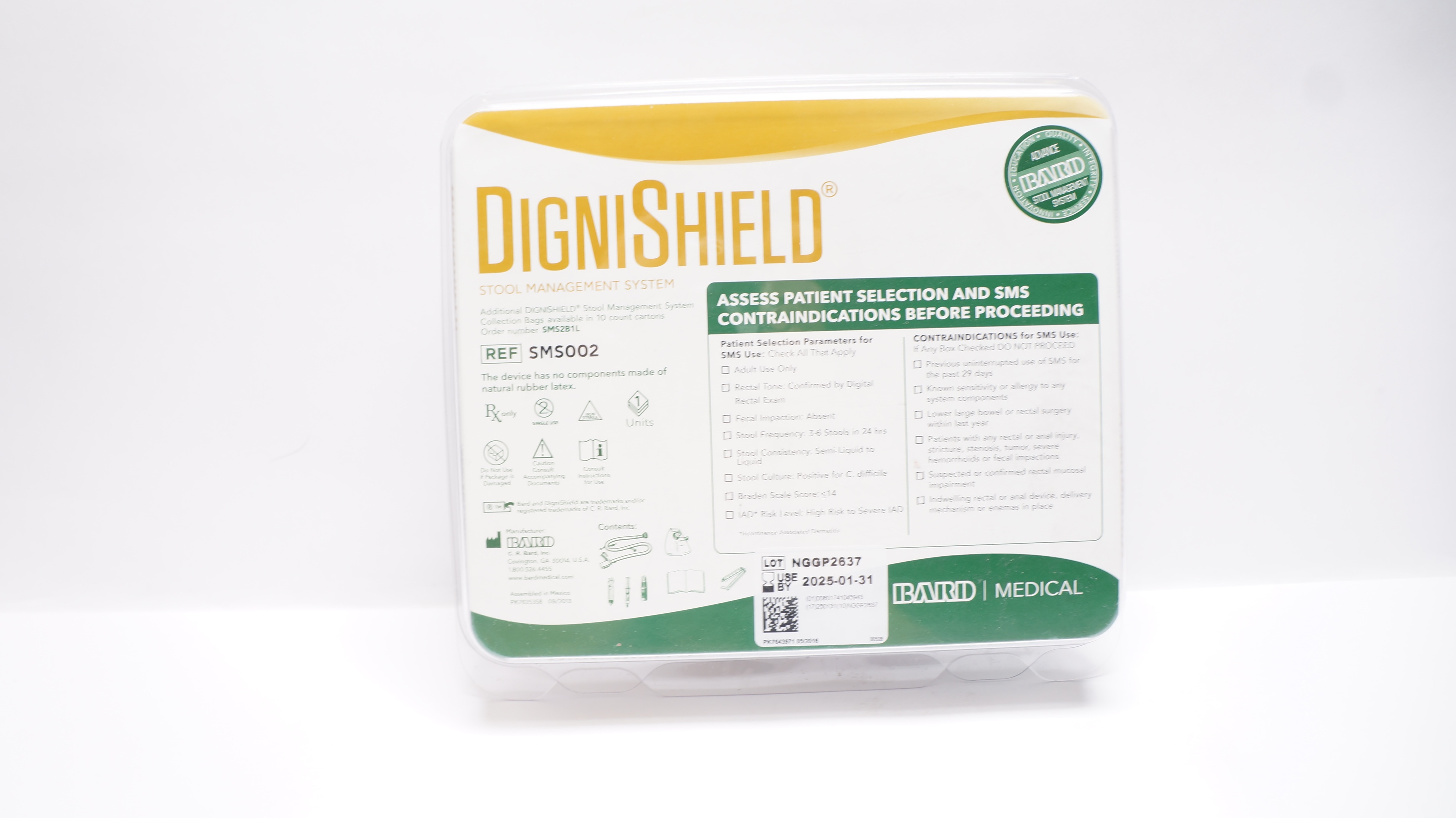 Bard SMS002 DigniShield Stool Management System