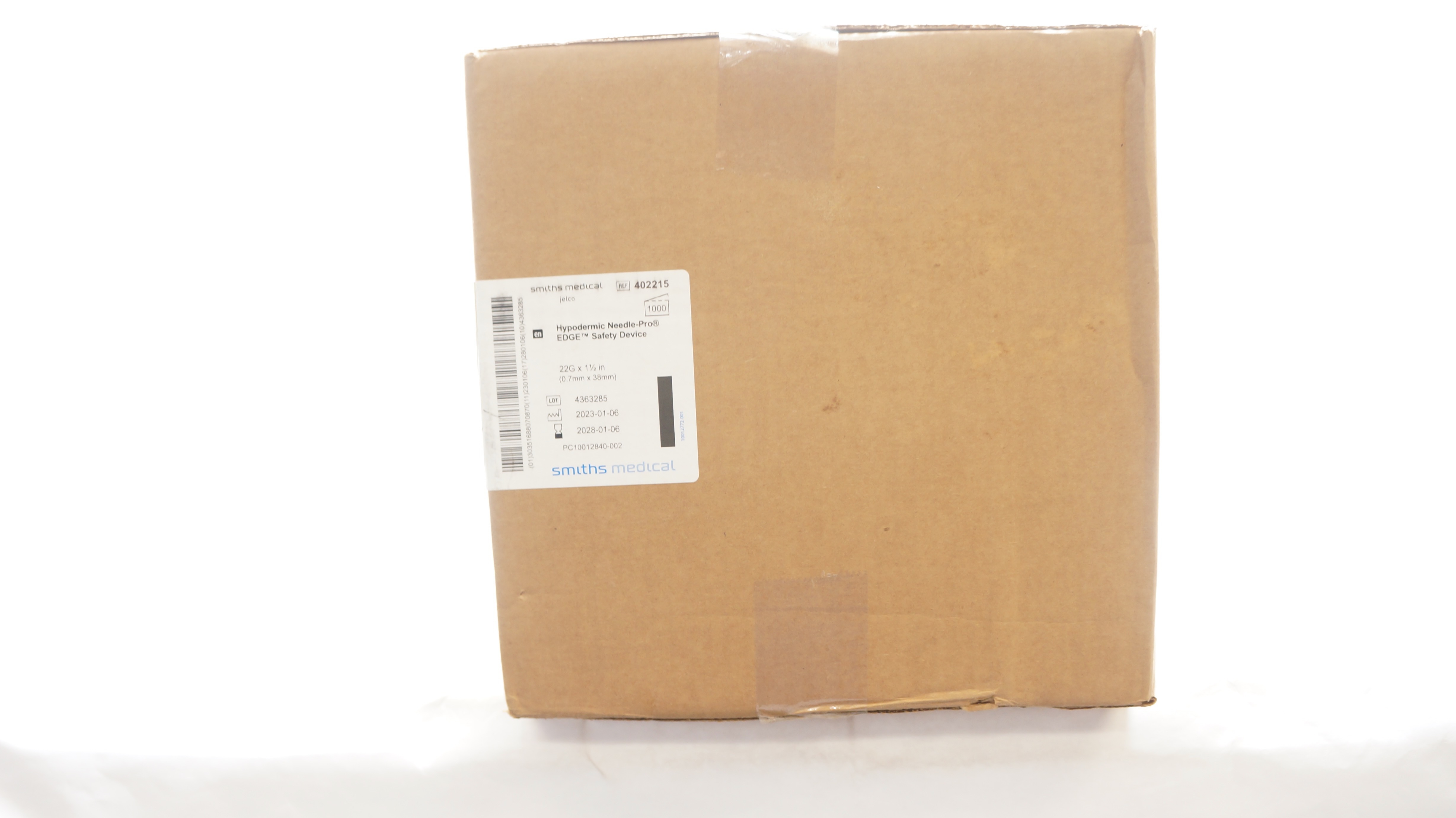 Smiths Medical 402215 Hypodermic Ndle-Pro EDGE Safety 22G x 1-1/2in-Case of 1000