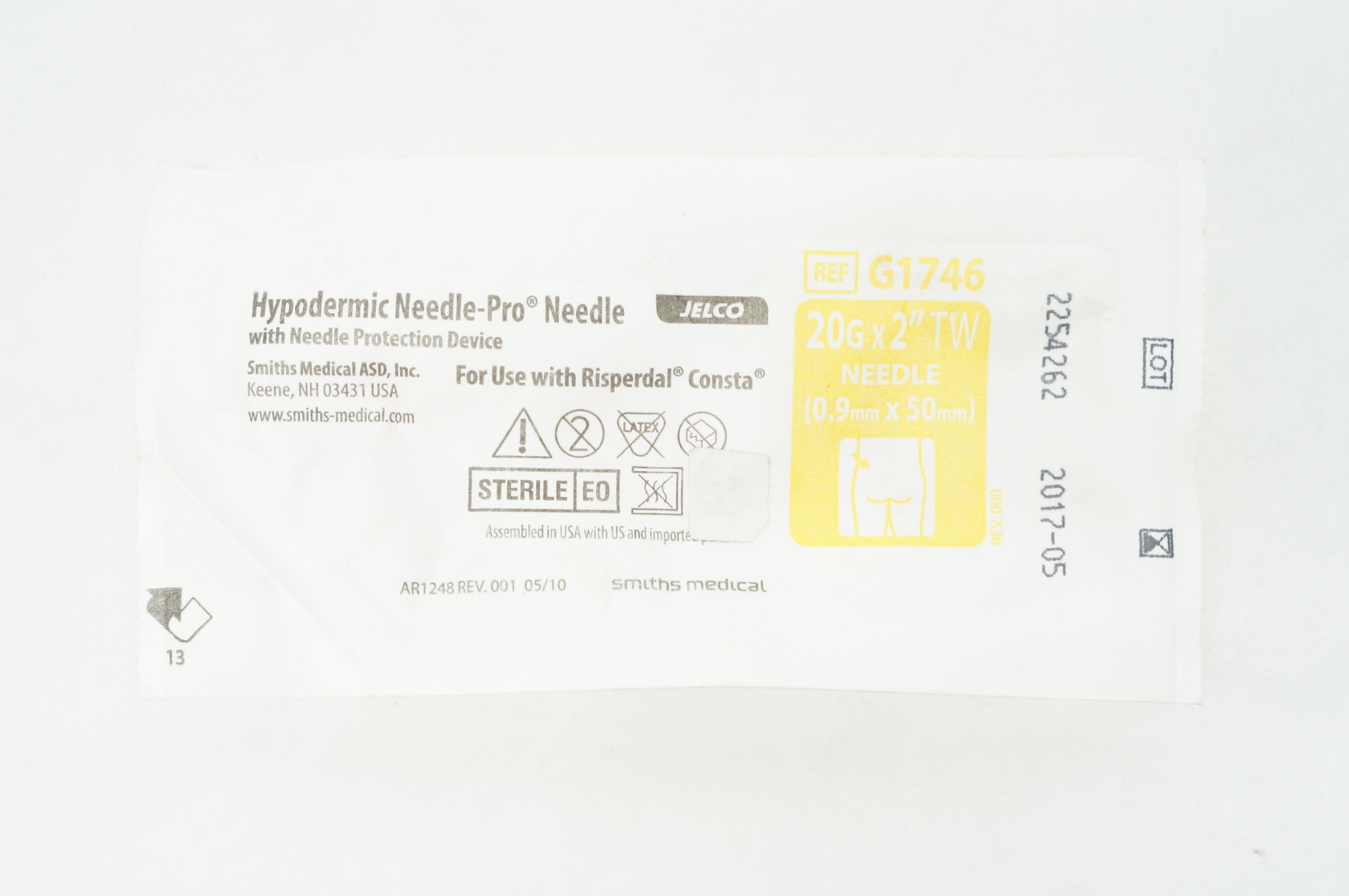 Smiths Medical G1746 Hypodermic Ndle.-Pro Ndle. 20G x 2in - Pack of 13 (x)