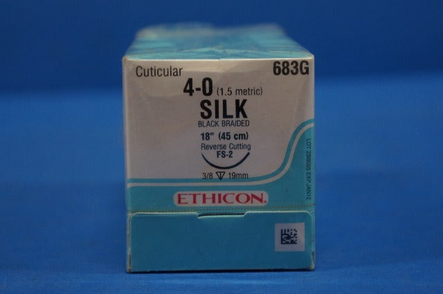 Ethicon 683G PERMA-HAND, Reverse Cutting, FS-2 19mm, 18 -Box of 12