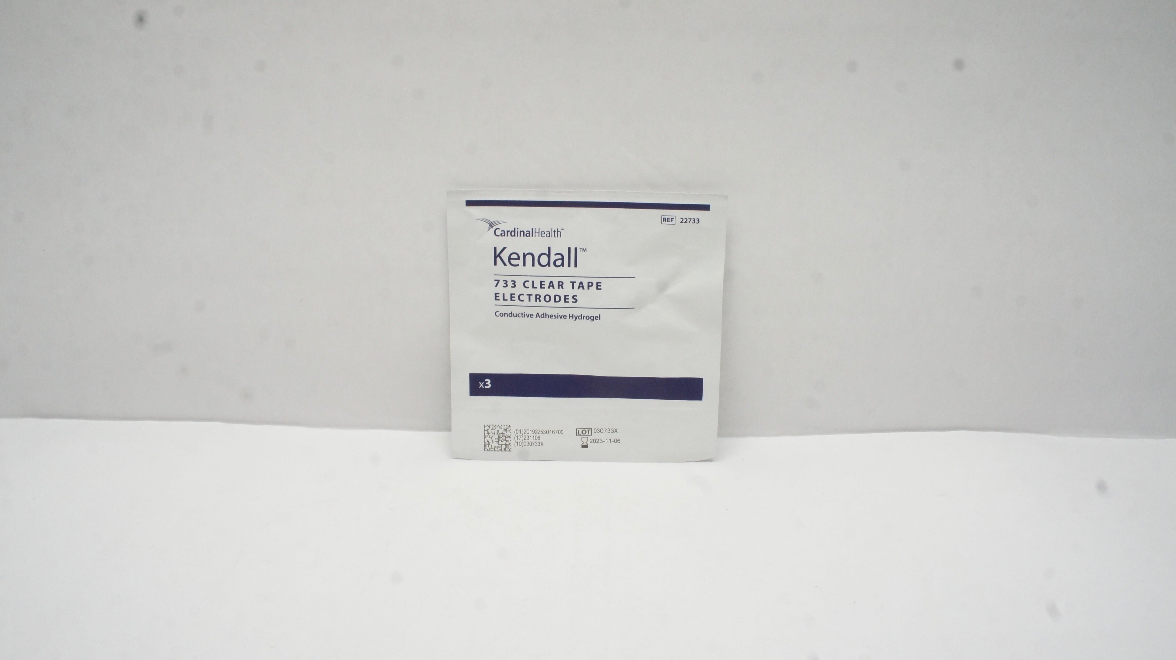 Cardinal Health 22733 Kendall 733 Clear Tape Electrodes (x) - Pack of 3