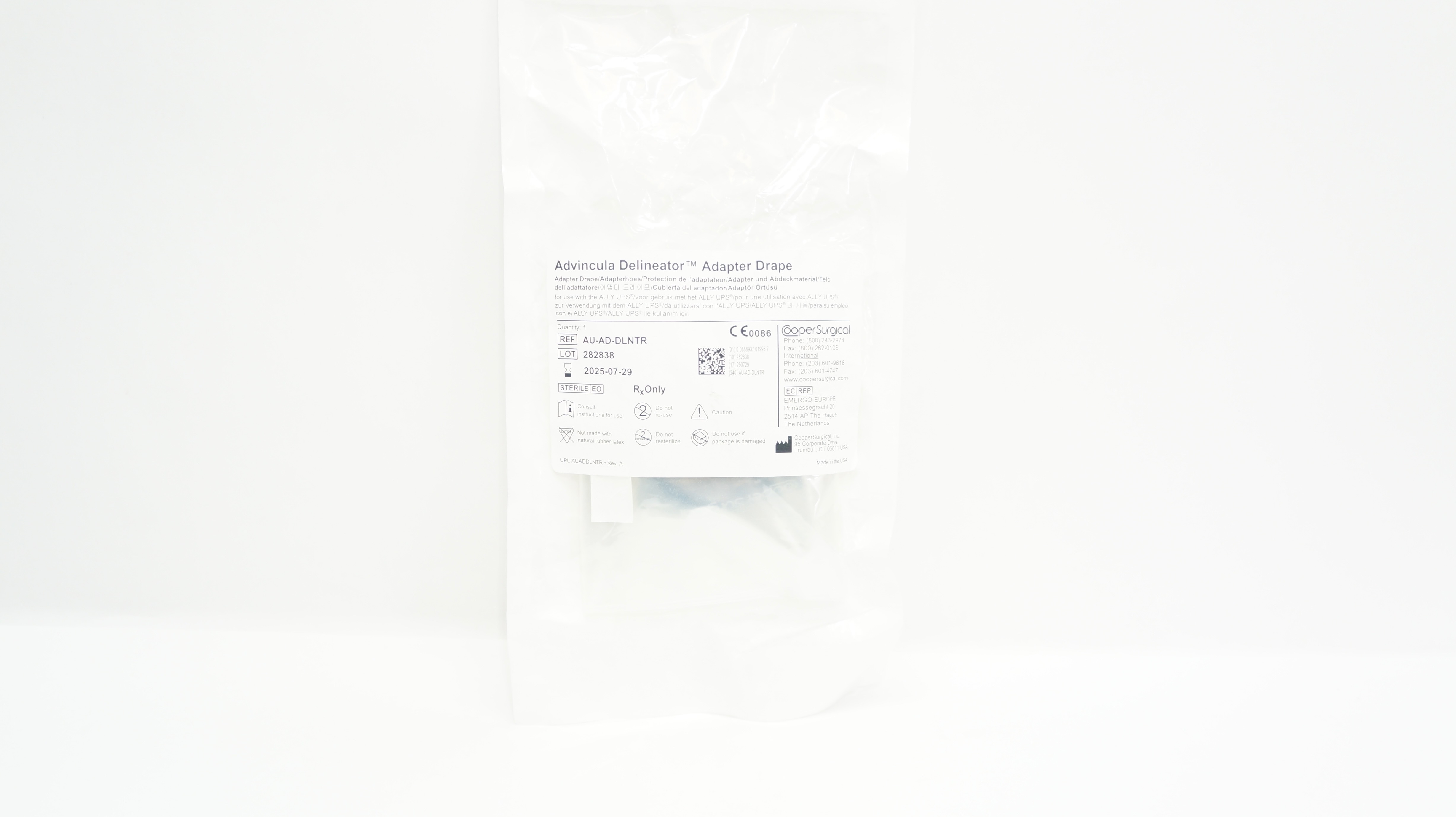 Cooper Surgical AU-AD-DLNTR Advincula Delineator Adapter Drape