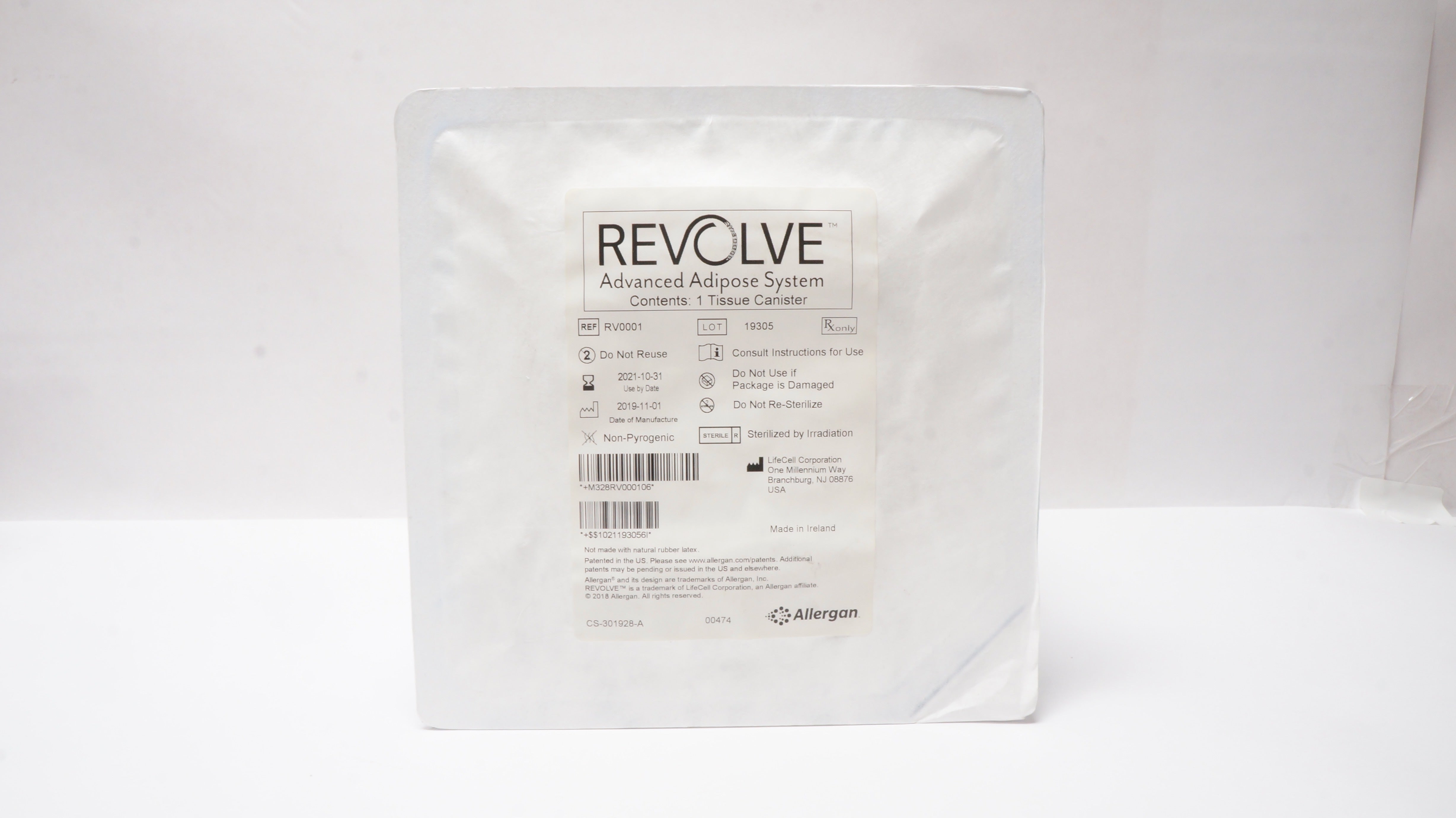 Allergan RV0001 Revolve Advanced Adipose System, Tissue Canister (x)