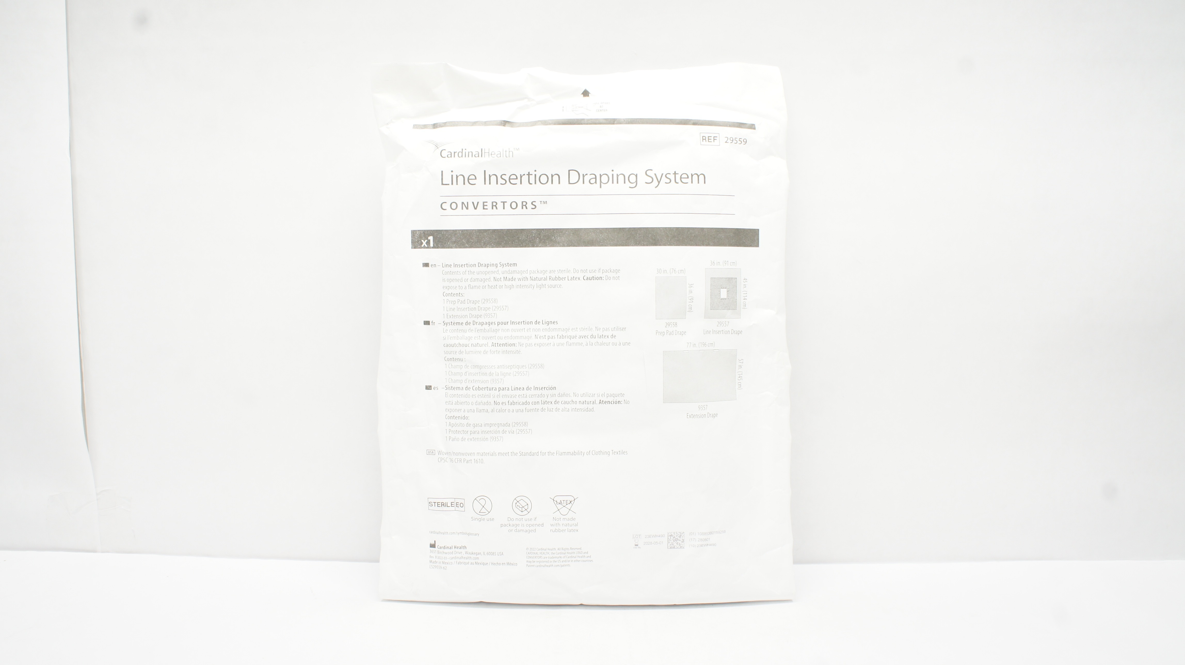 Cardinal Health 29559 Convertors Line Insertion Draping System